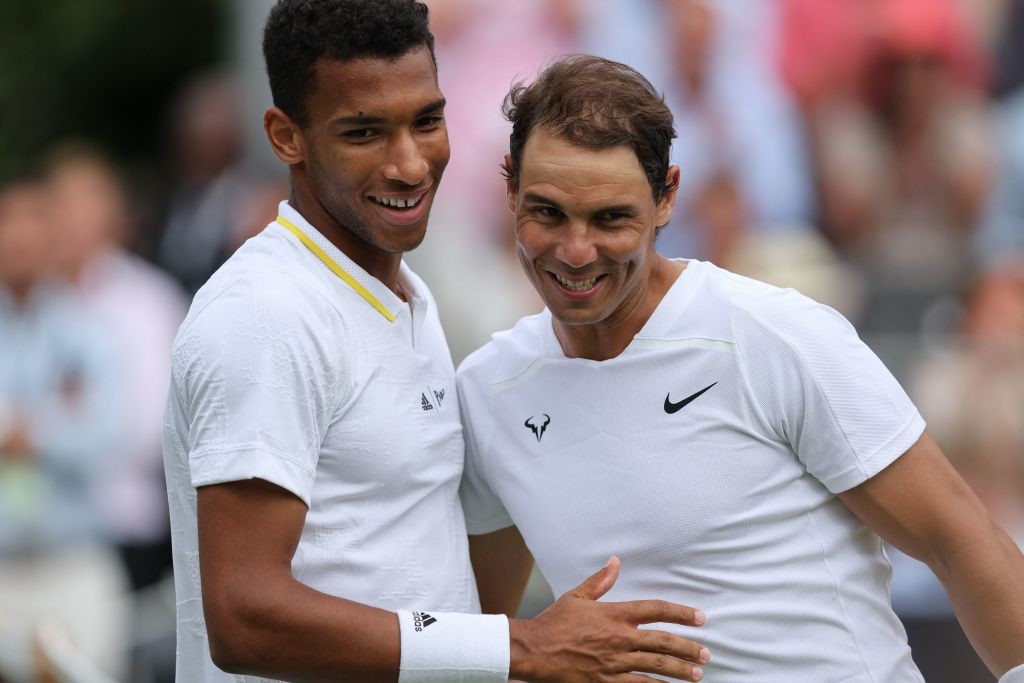 Félix Auger-Aliassime y Rafael Nadal,