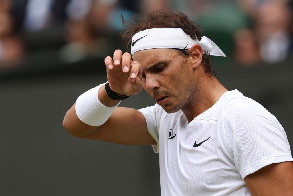 Rafael Nadal durante l'edizione 2022 di Wimbledon