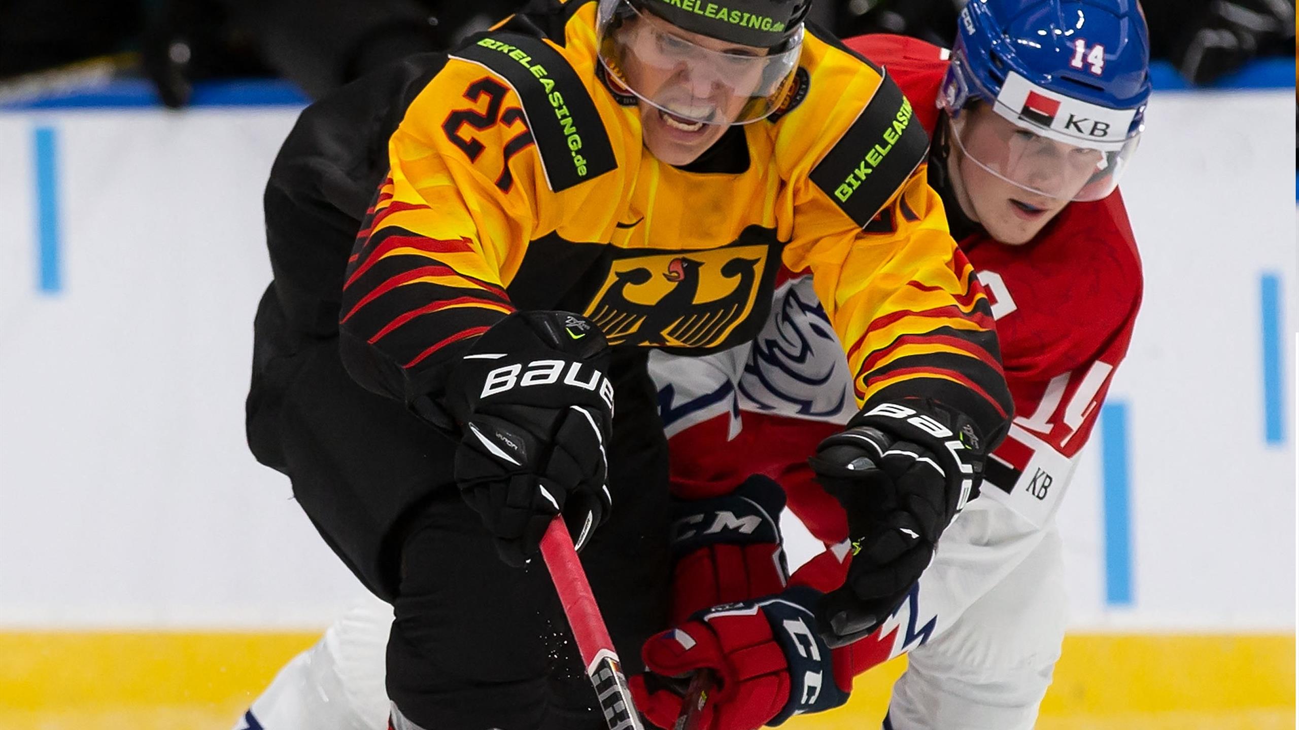 EishockeyWM Deutsche U20 zieht ins Viertelfinale ein Eurosport