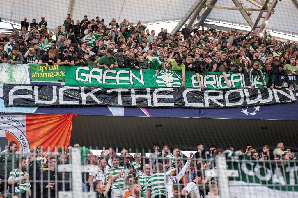 Supporters du Celtic Glasgow avant le match de Ligue des champions à Varsovie contre le Shakhtar Donetsk le 14 septembre 2022