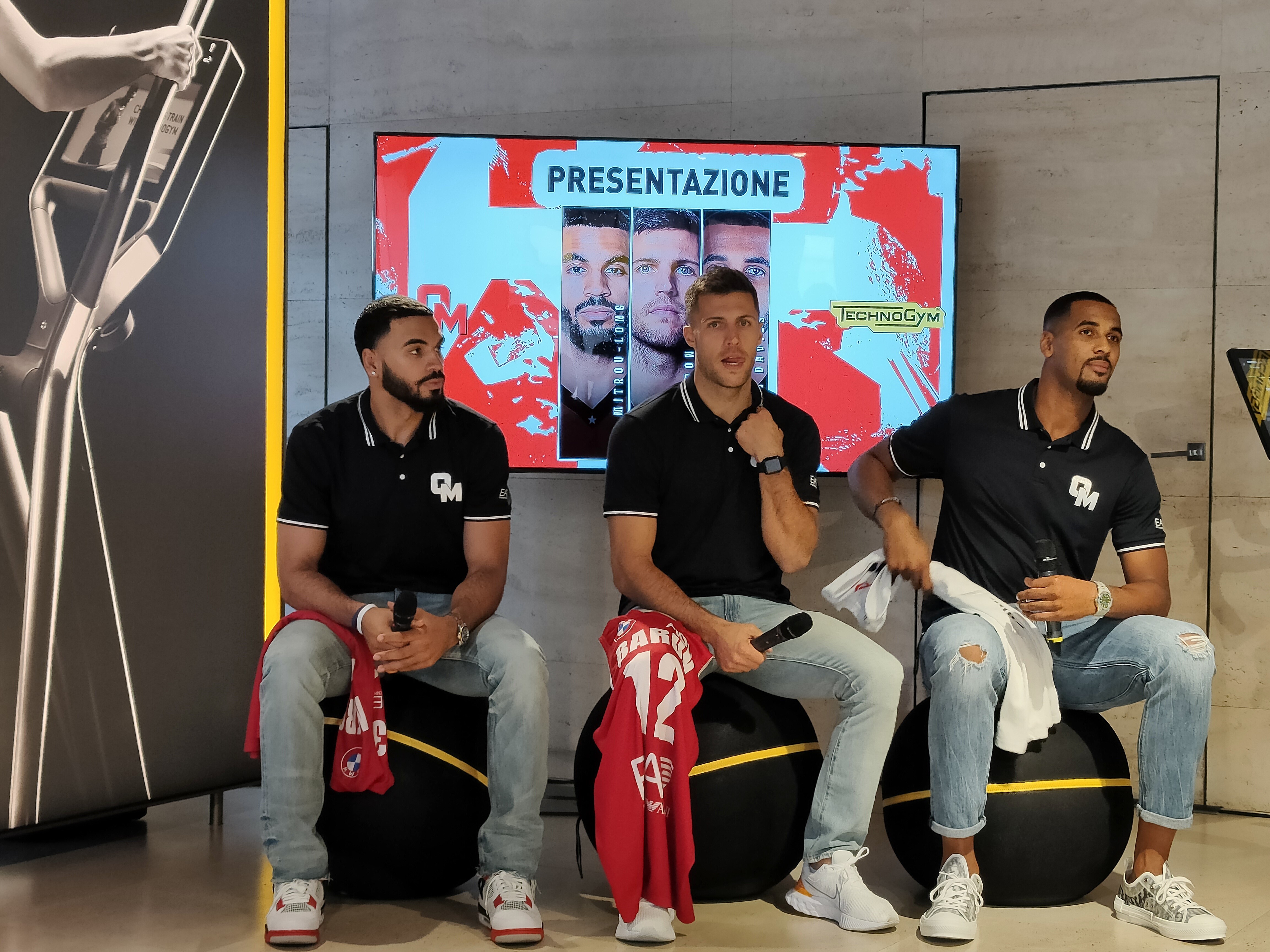 Baron, Mitrou-Long e Davies presentati dall'Olimpia Milano