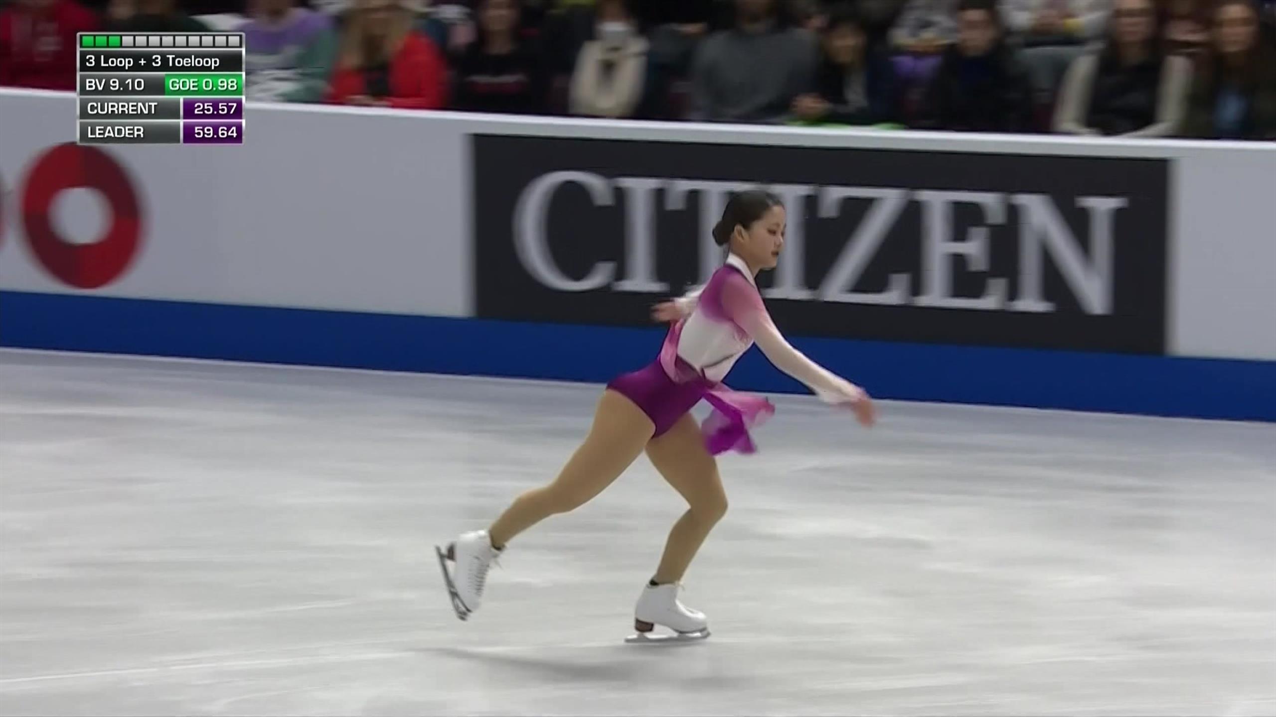 Highlights Japan's Watanabe Rinka wins Skate Canada International 2022