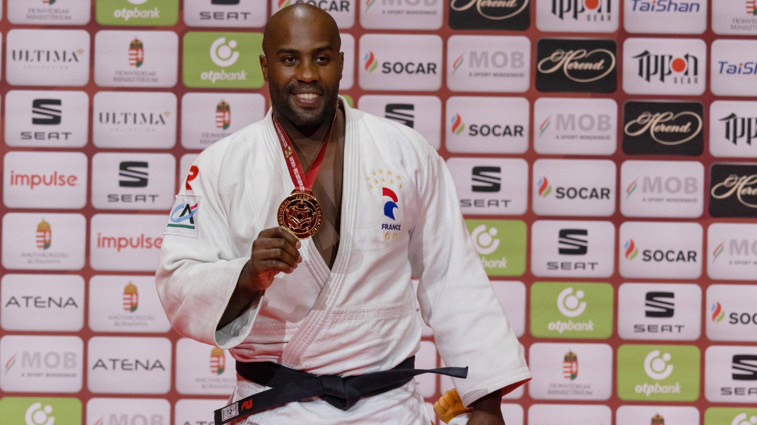 Teddy Riner Back Patch Après sa blessure à la cheville, Teddy Riner a repris l'entraînement ...