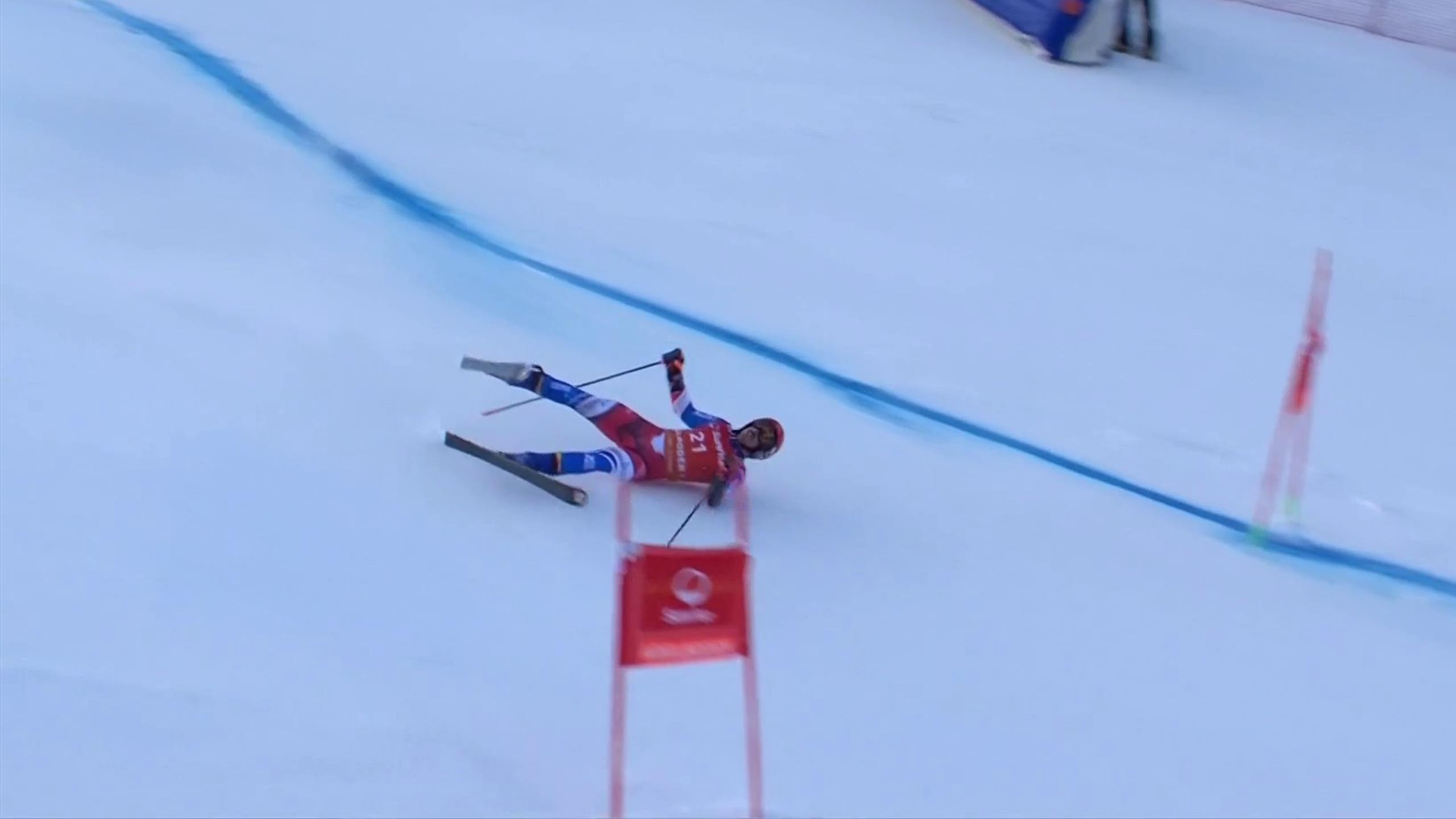 Schwerer Sturz in Adelboden: Victor Muffat-Jeandet fliegt beim