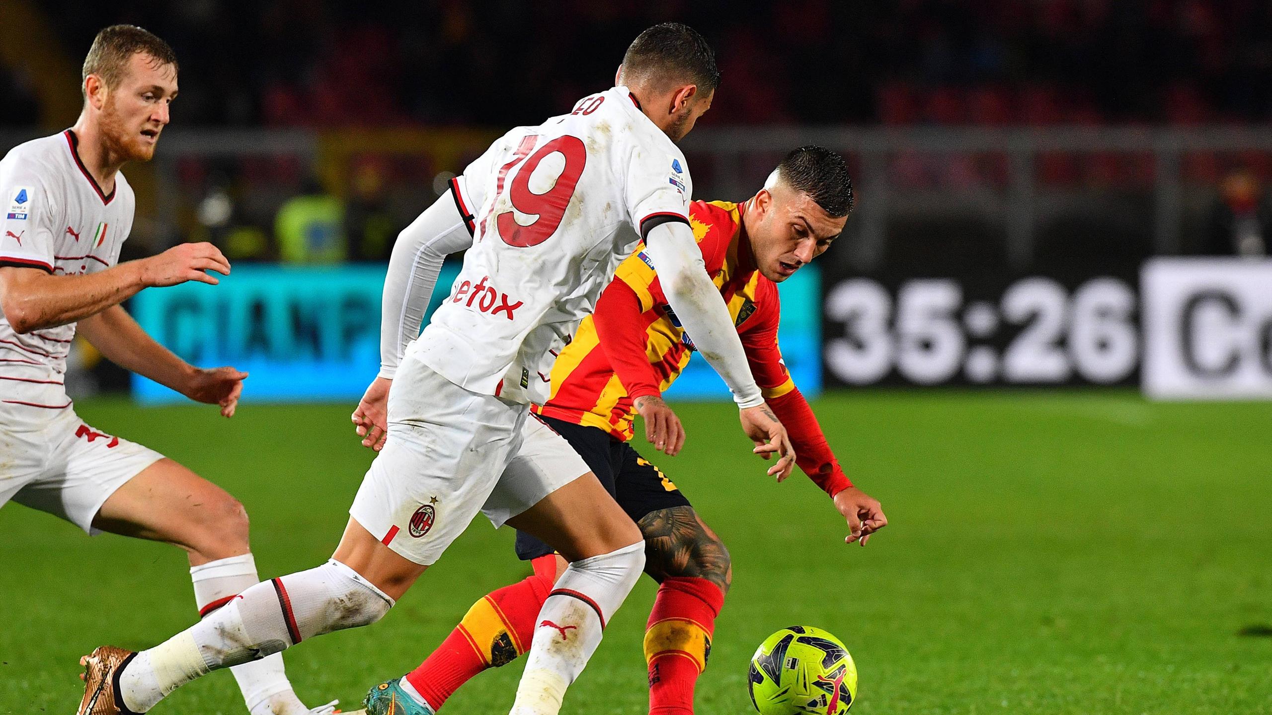 Serie A LecceMilan 22, pagelle Strefezza scatenato, Theo irriconoscibile Eurosport