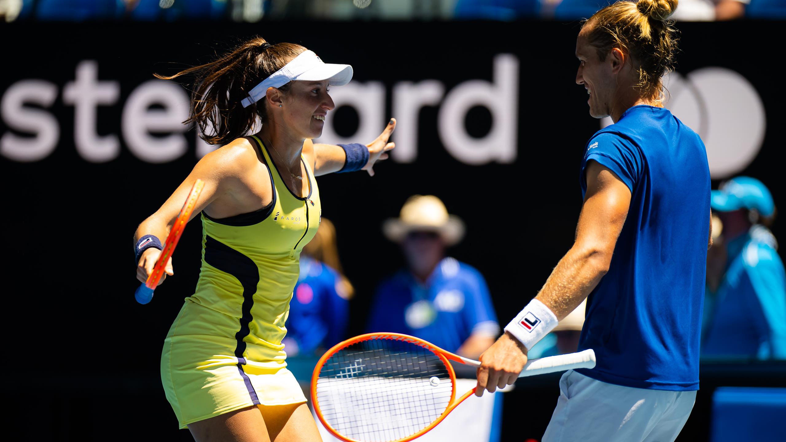 Australian Open Matchball im MixedDoppel Stefani/Matos aus