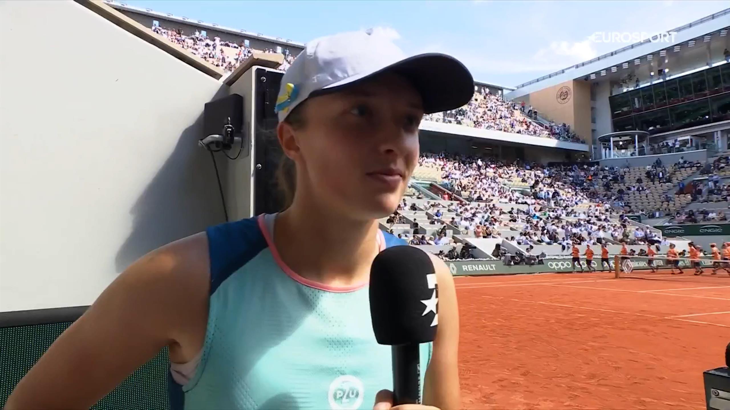 Iga Świątek po awansie do półfinału Roland Garros - Tenis wideo - Eurosport
