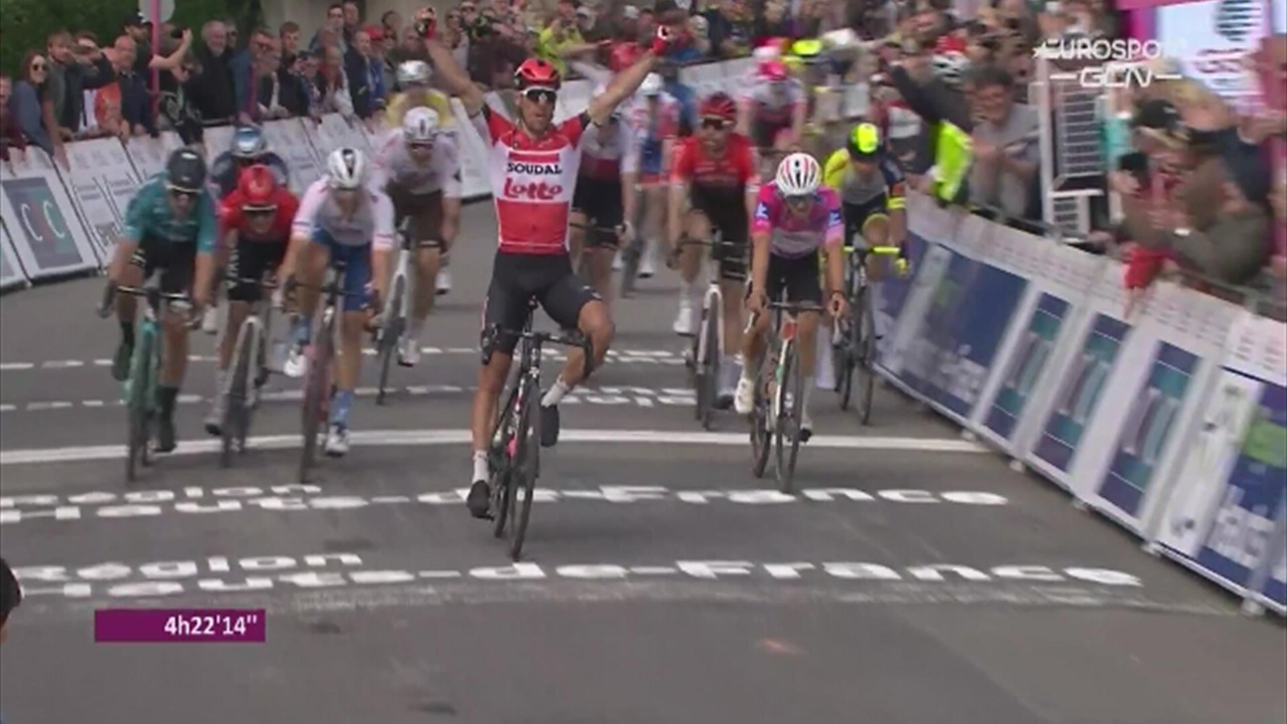 Philippe Gilbert wygrał 3. etap Czterech Dni Dunkierki - Kolarstwo