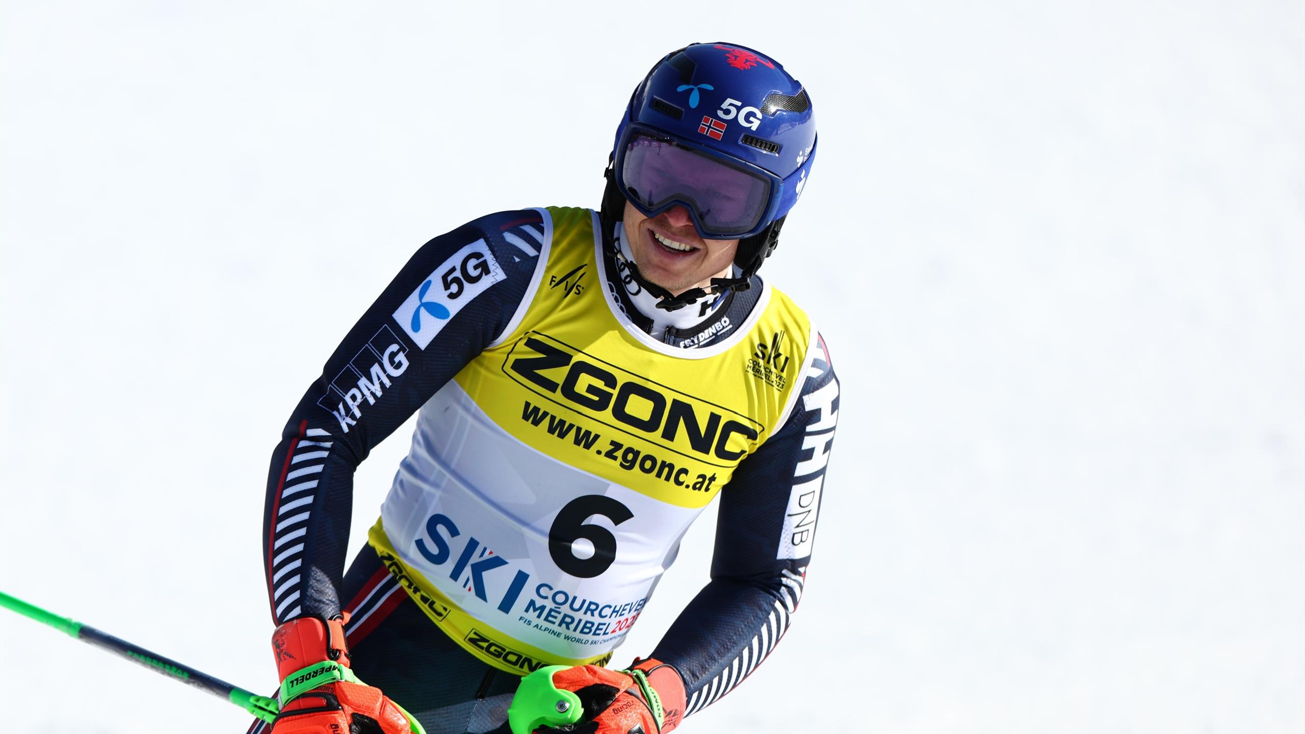 Worlds 2023 Men's Slalom Henrik Kristoffersen world champion