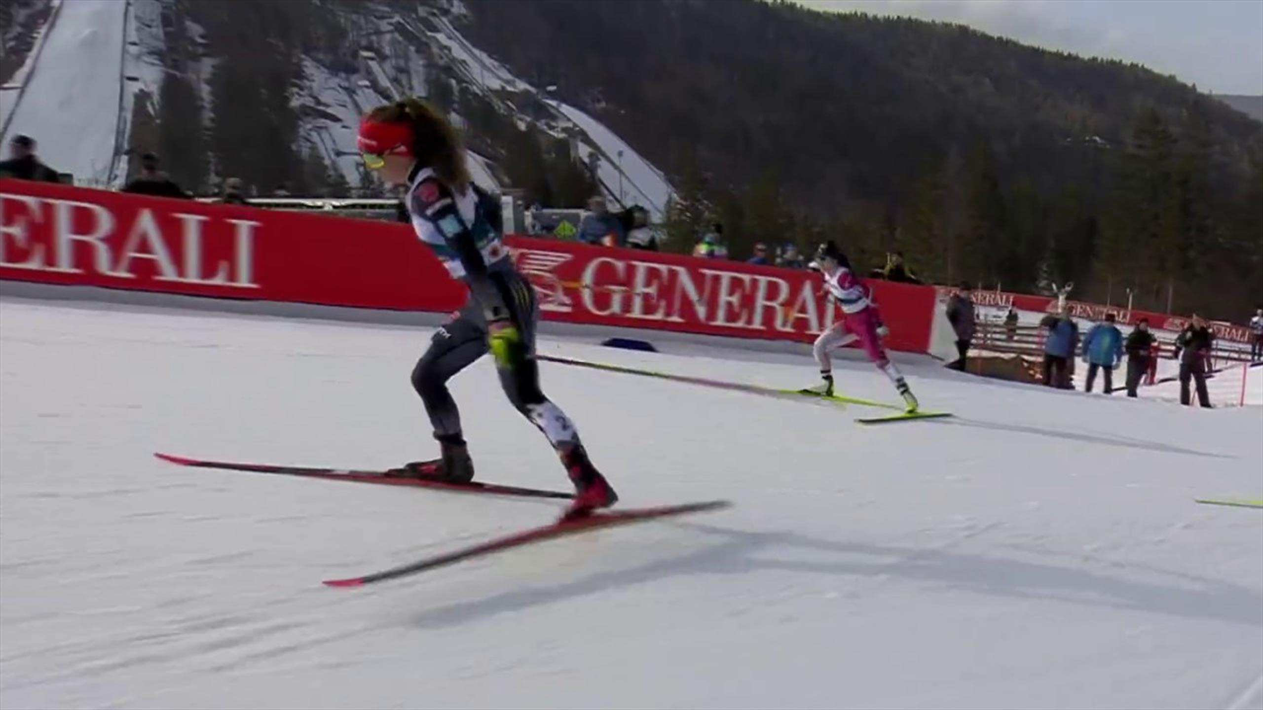 Nordische Ski-WM - Nordische Kombination: Nathalie Armbruster stürmt