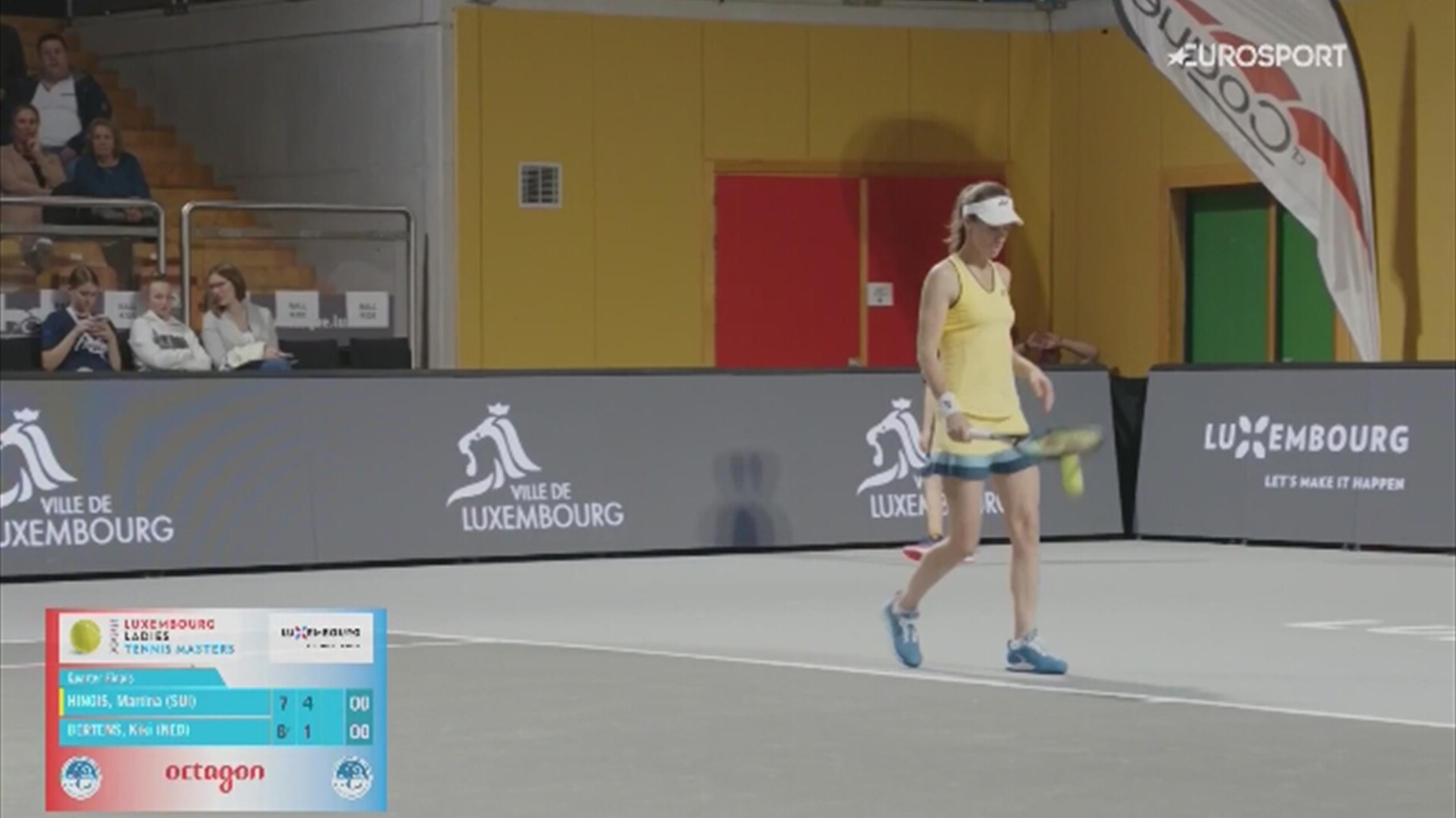 Świetna wymiana pomiędzy Hingis i Bertens w ćwierćfinale Luxembourg Ladies Tennis Masters Świetna wymiana pomiędzy Hingis i Bertens w ćwierćfinale Luxembourg Ladies Tennis Masters