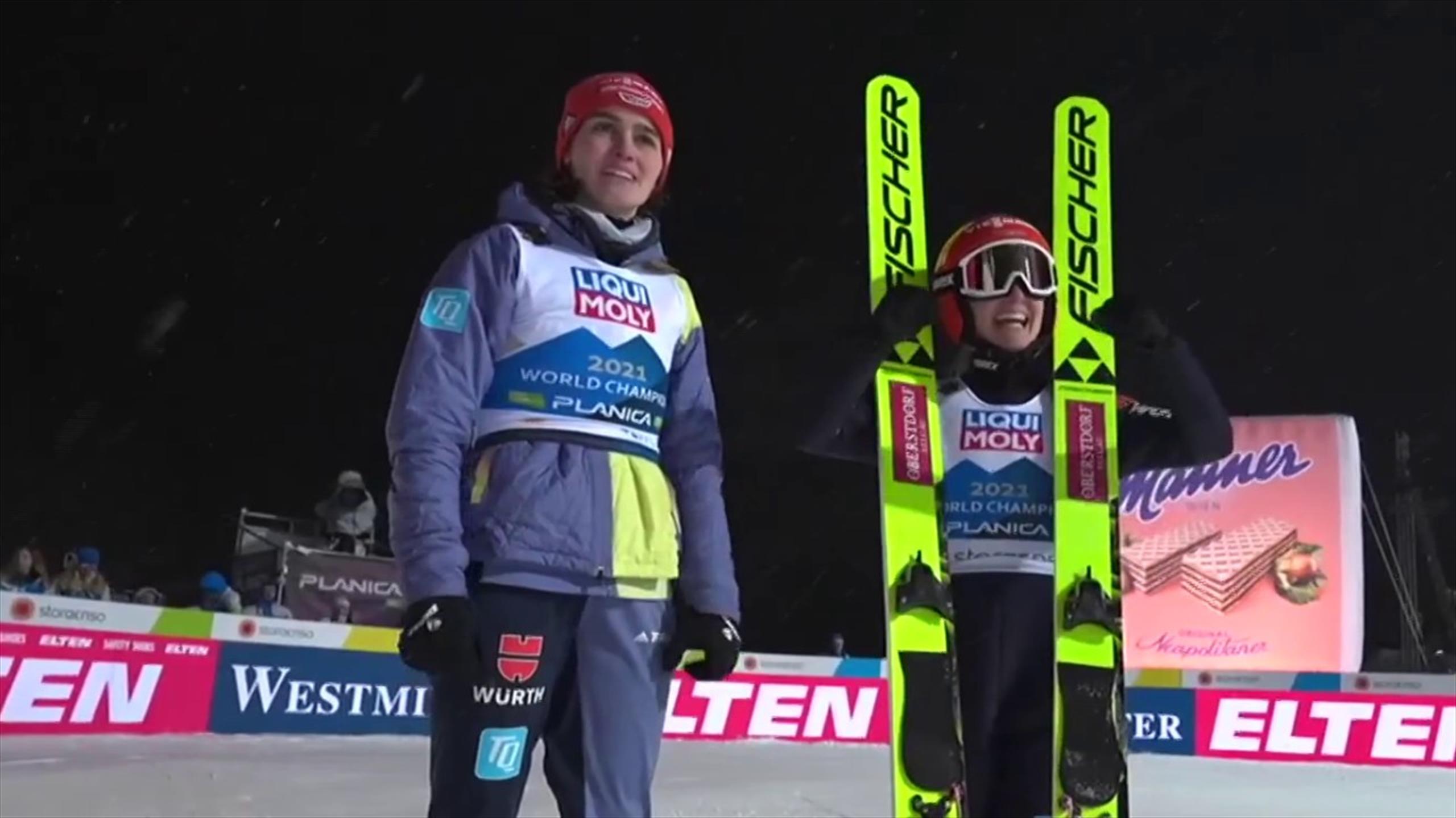 Nordische SkiWM 2023 Katharina Althaus mit überragendem Sprung im