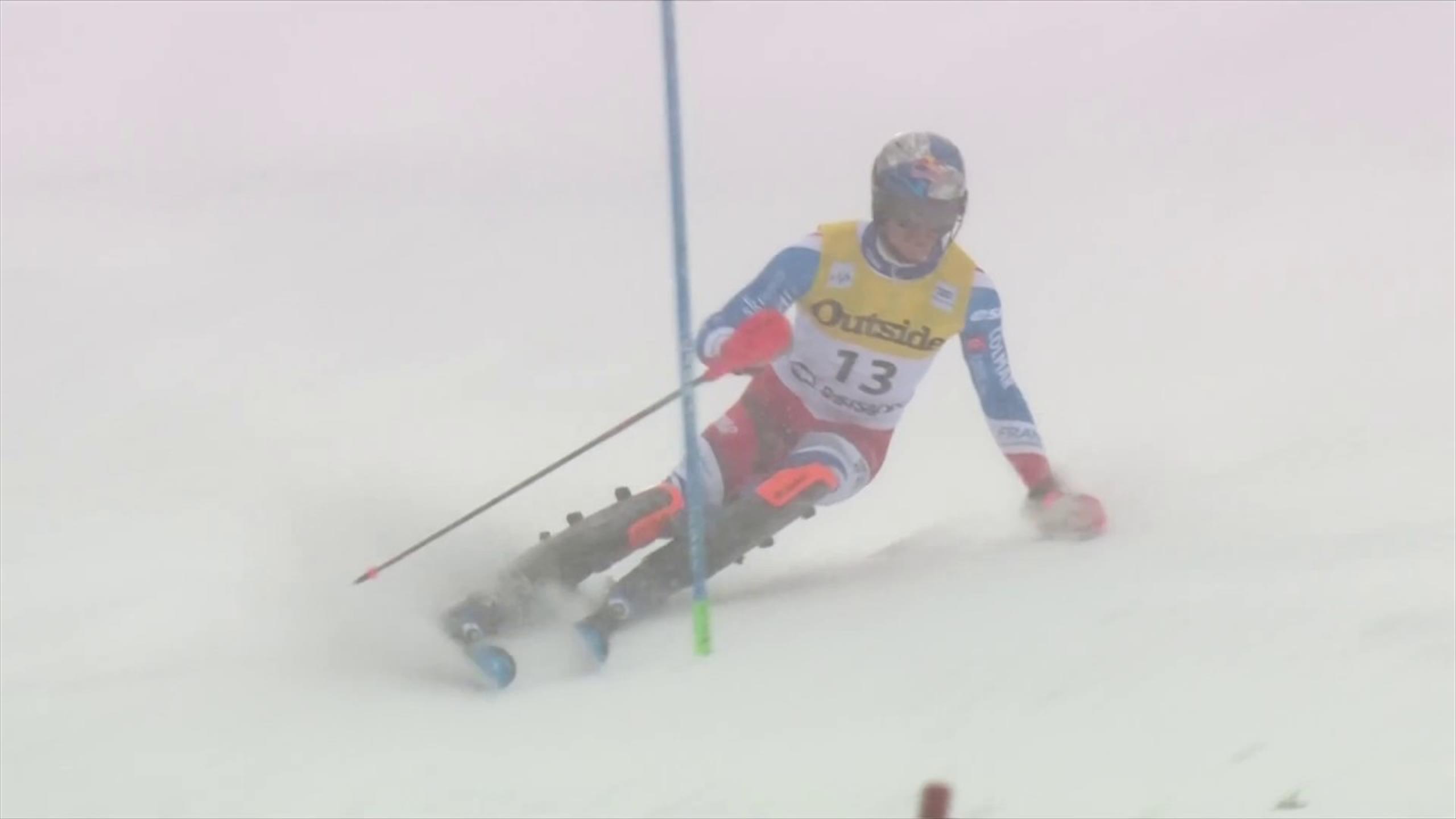 prima manche slalom maschile oggi