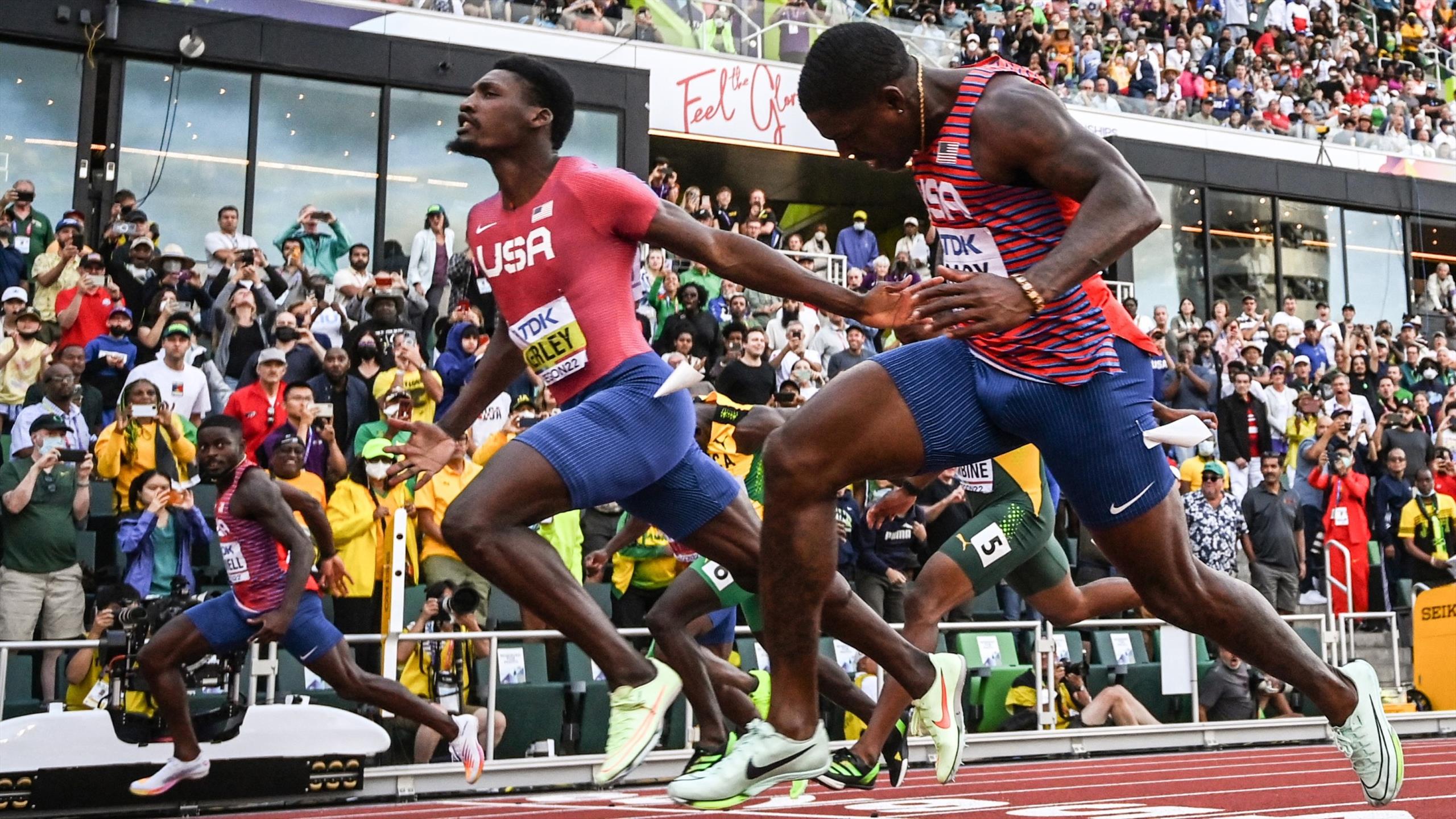 Fred Kerley mistrzem świata w biegu na 100 metrów. Całe podium dla