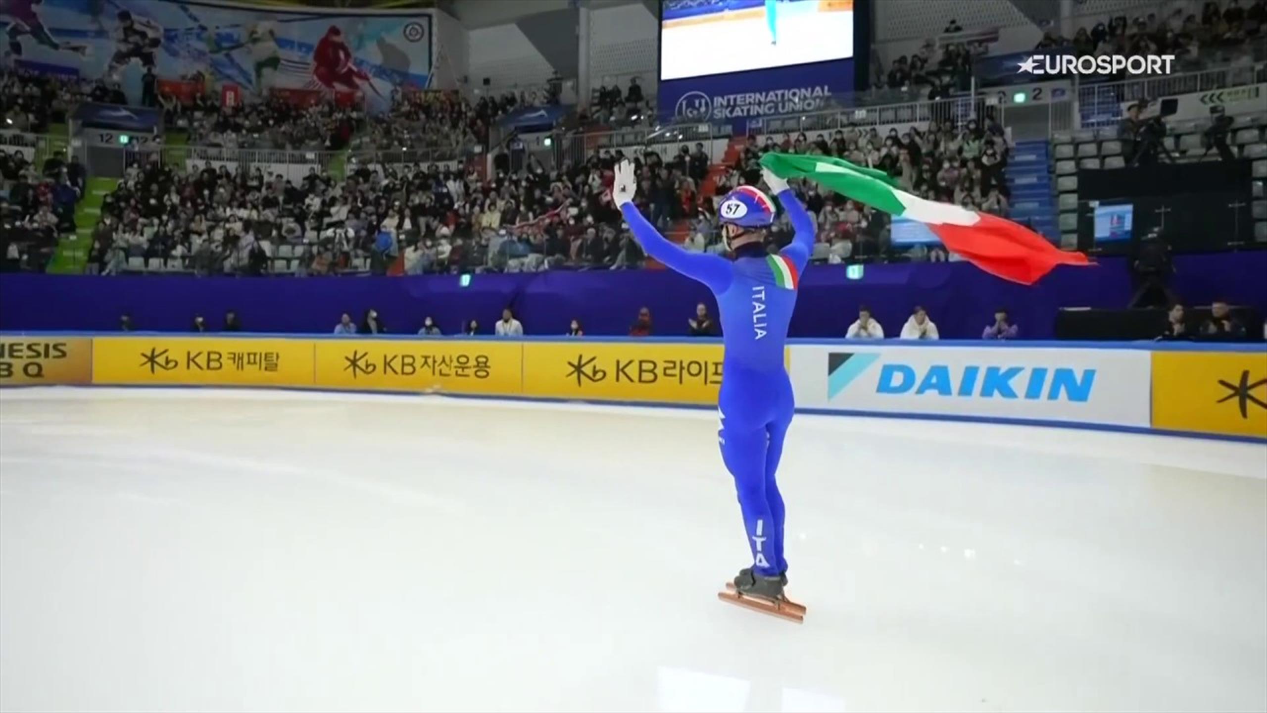 Mondiali short track, Pietro Sighel fenomeno oro nei 500 dopo l