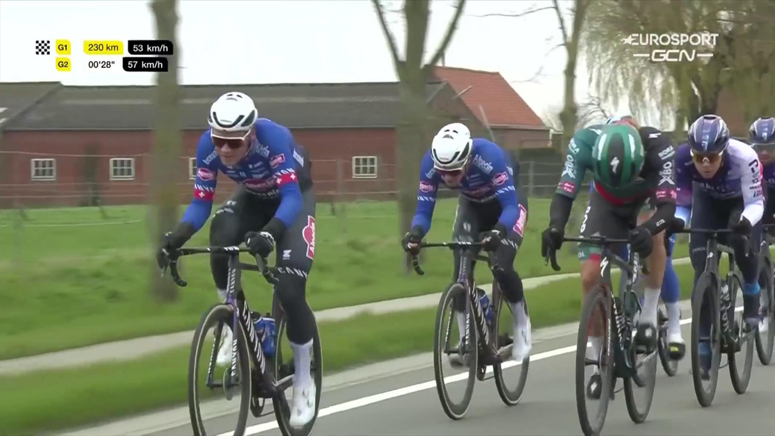 Giro delle Fiandre Colpo di scena! Ci sono i ventagli e van der Poel