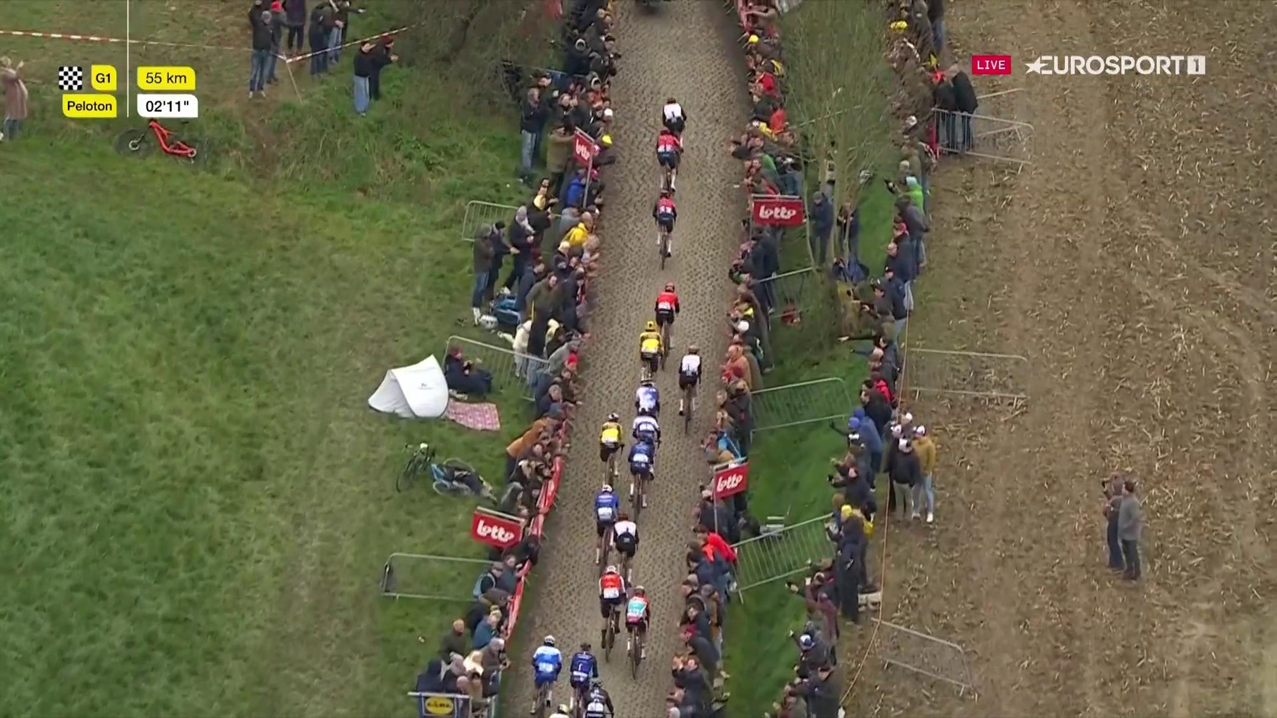 Tour de Flandes 2023 El brutal ataque de Pogacar a 55 km de meta para