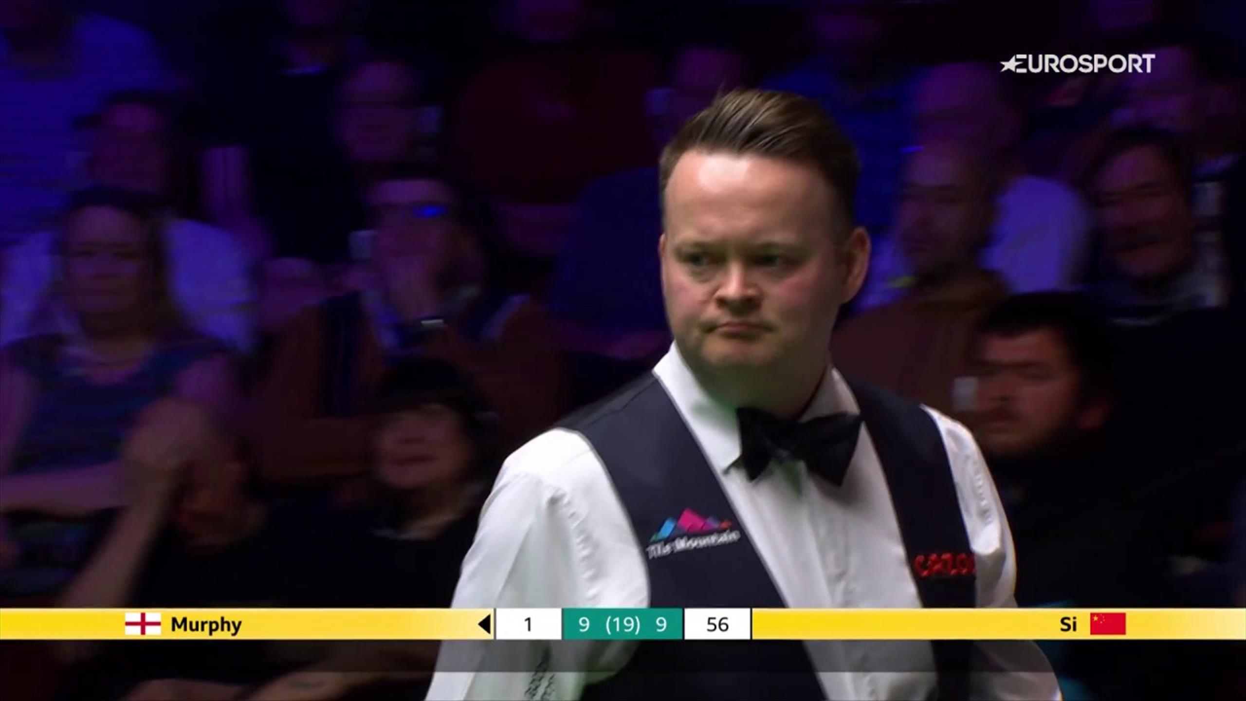 Shaun Murphy makes superb cannon pot in final frame against Si Jiahui