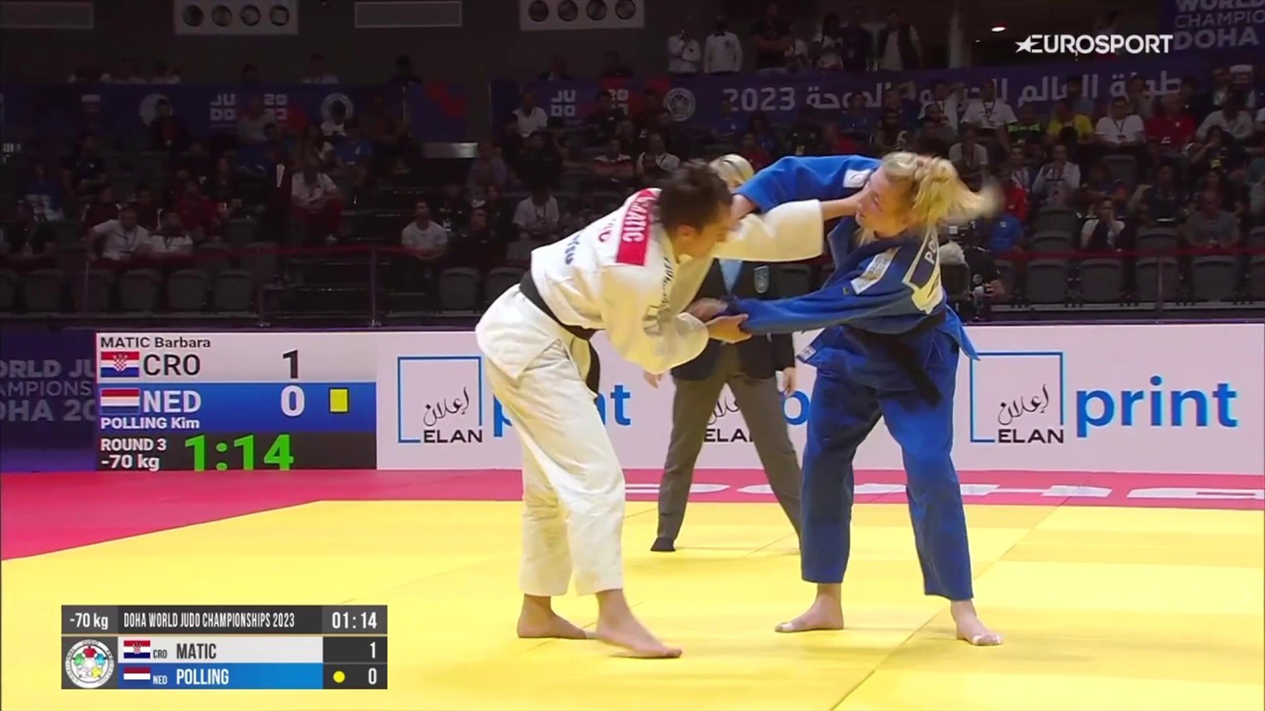 WK Judo | Polling strandt in derde ronde tegen Kroatische Matic - Judo