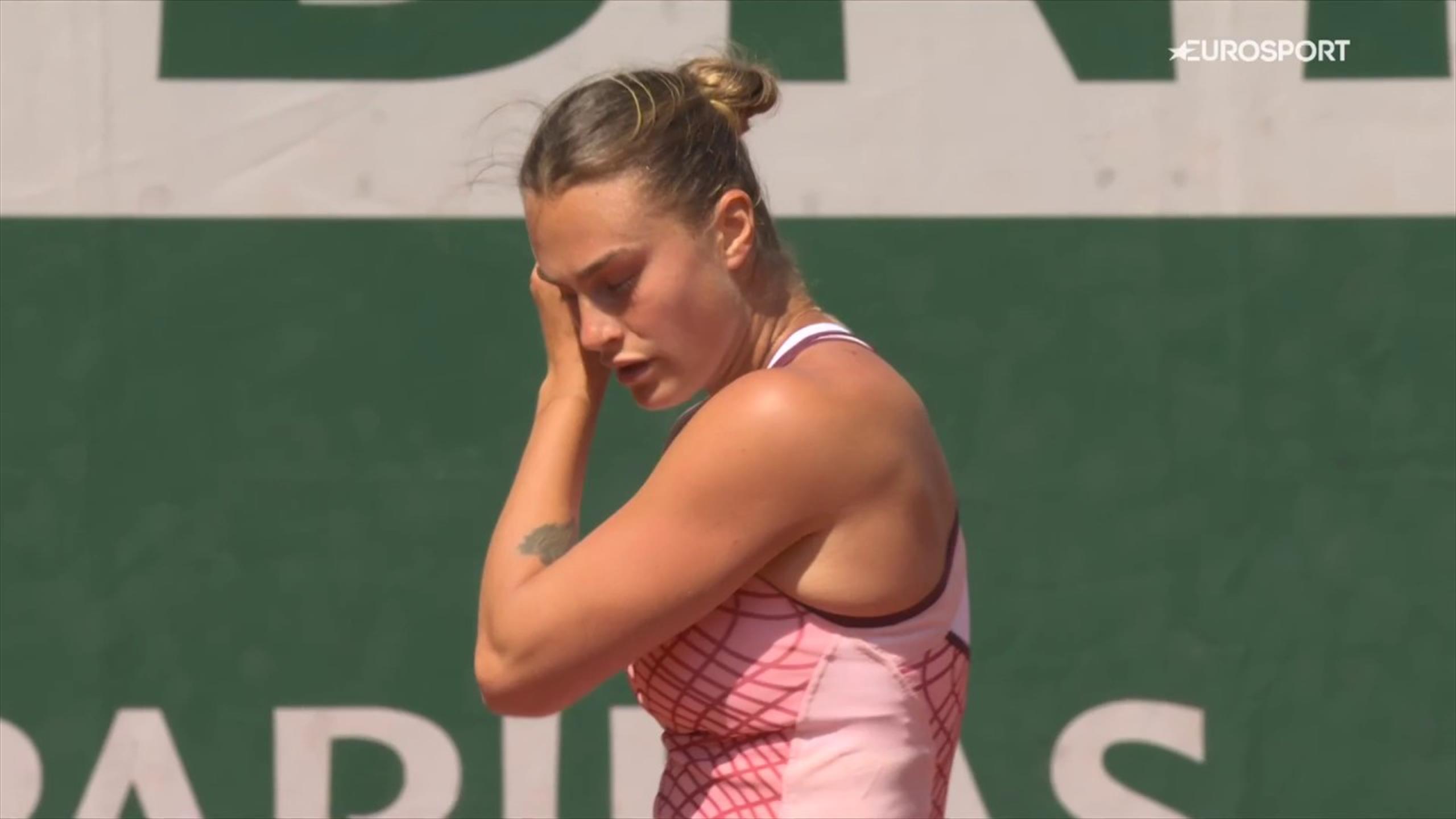 French Open 2023: Aryna Sabalenka wins opening point as Iryna