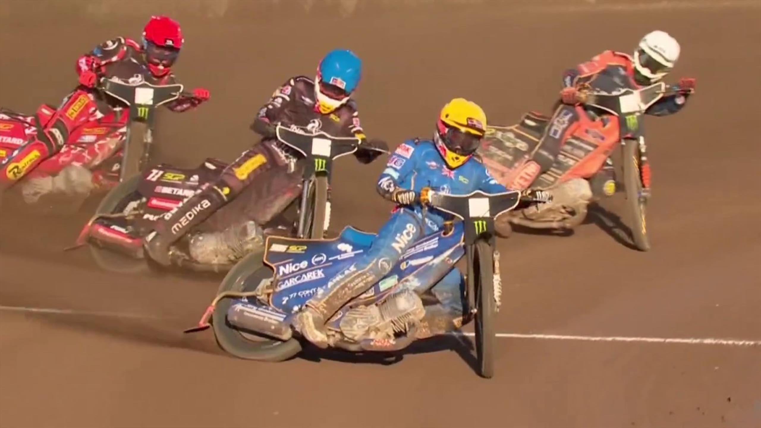 Speedway Grand Prix Robert Lambert zaubert auf der Innenbahn Brite