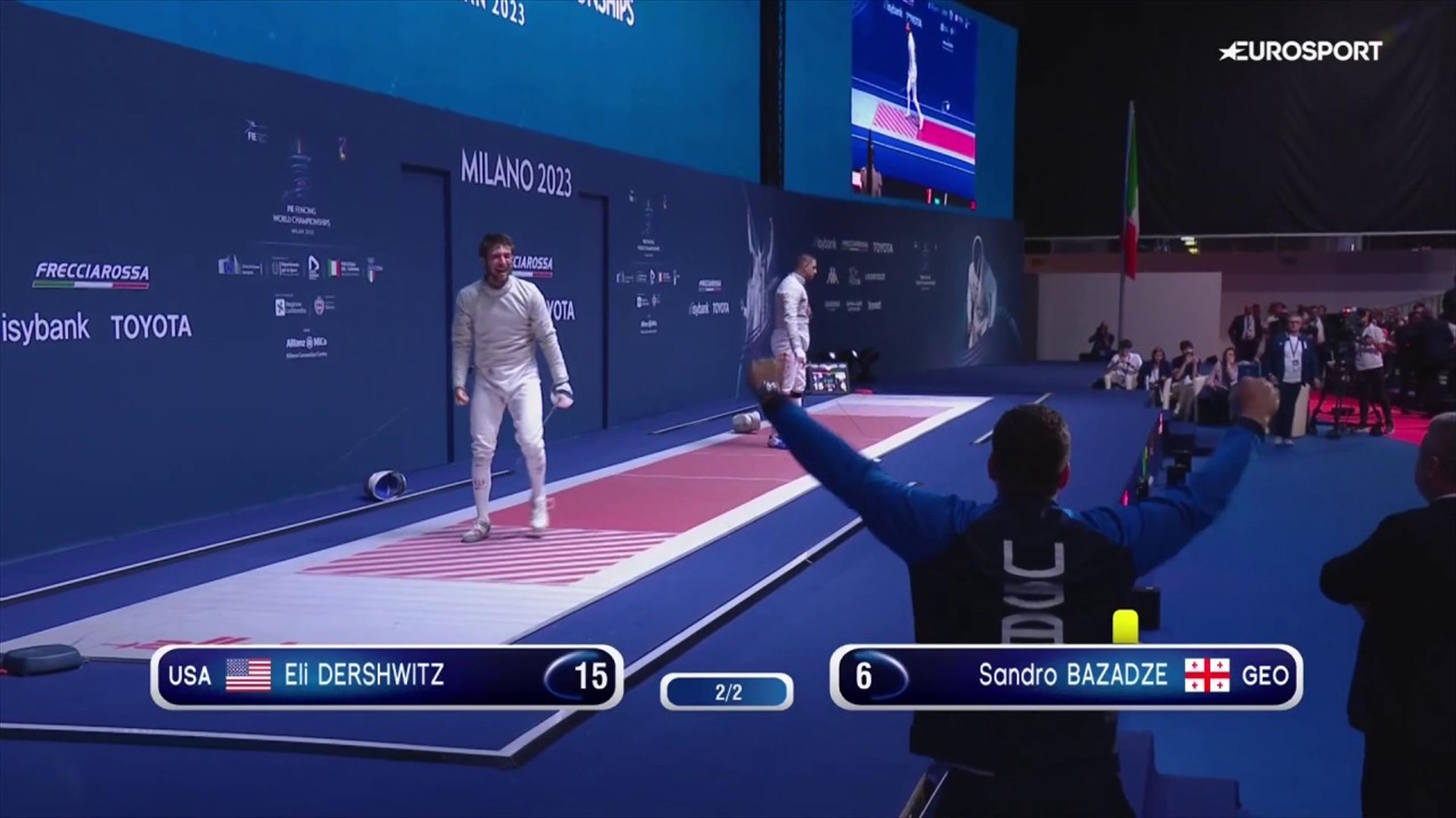 Mondiali 2023 Eli Dershwitz fa la storia della sciabola maschile