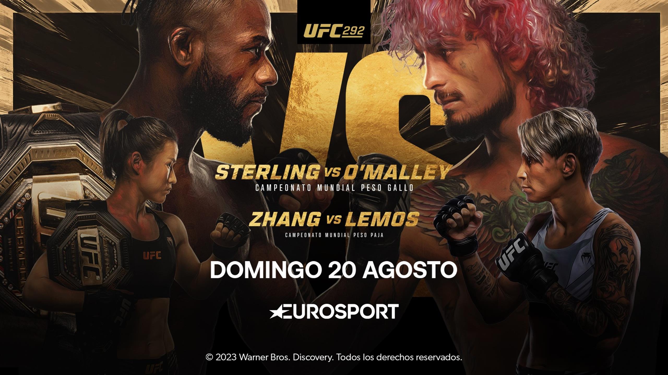 UFC 292 Sterling vs O'Malley y Weili vs Lemos Fecha, hora, canal, tv