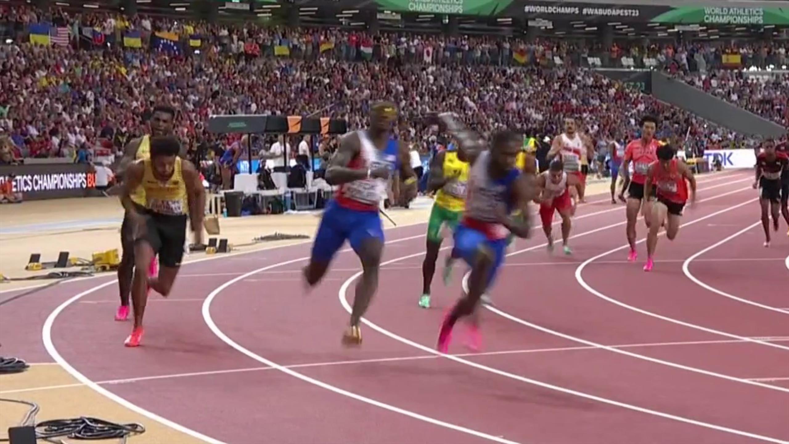 LeichtathletikWM 2023 Deutsche SprintStaffel fliegt im Vorlauf nach