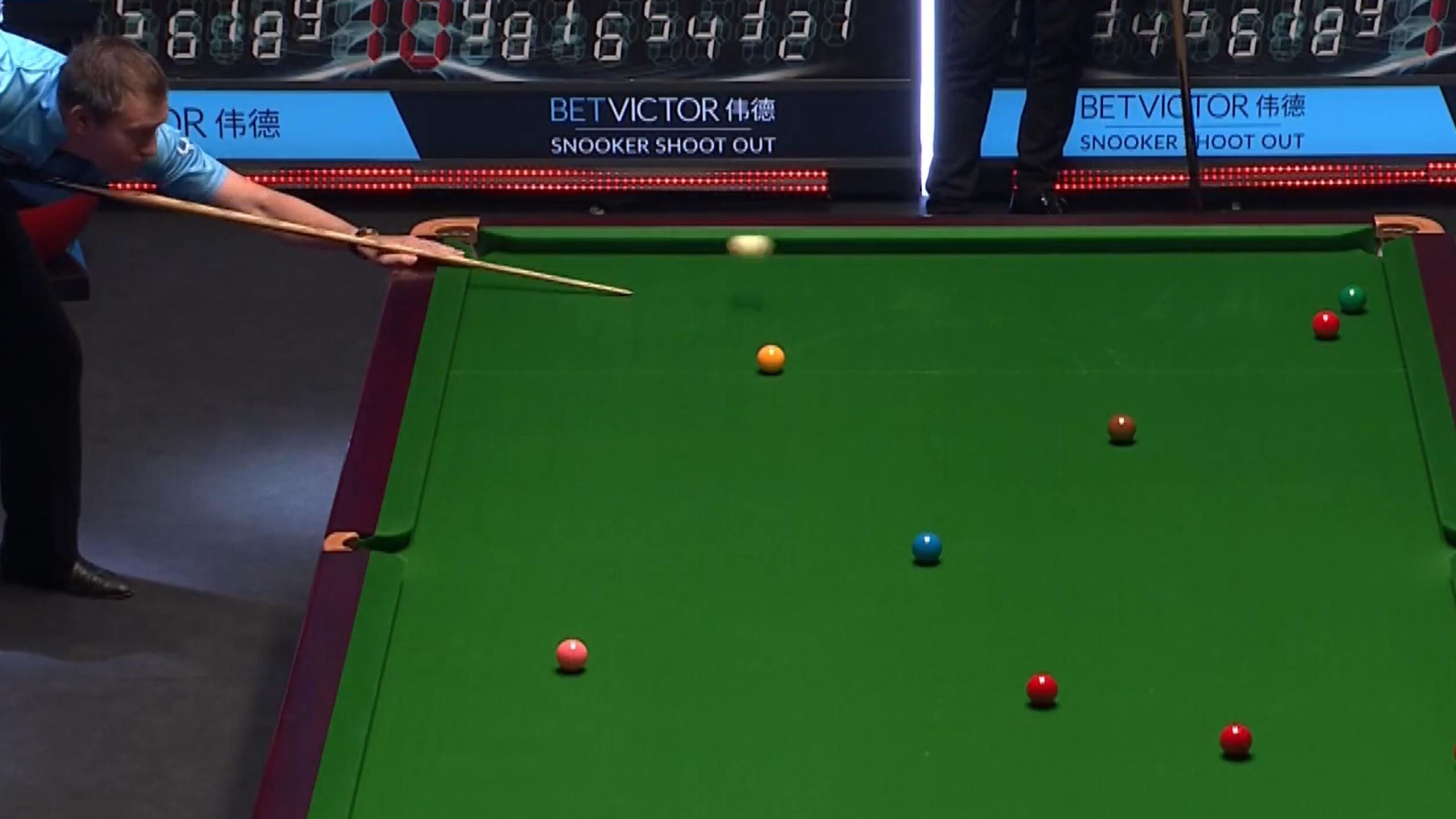 Shoot Out Dominic Dale zeigt Nerven gegen Steven Hallsworth Snooker