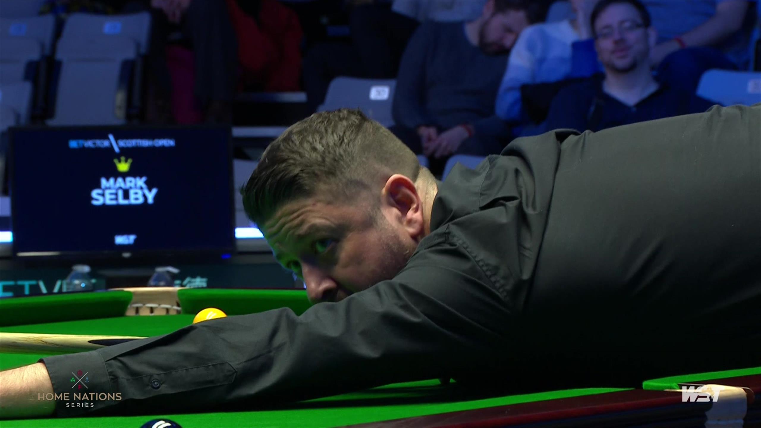 Mark Selby can only look on as Matthew Stevens benefits from fluke in