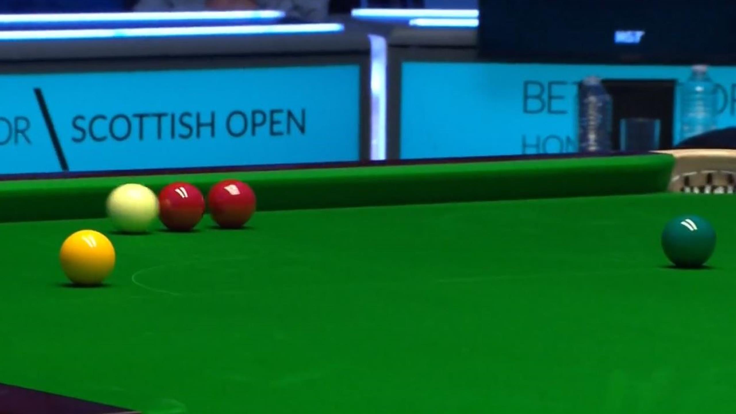 Scottish Open 2023 Rot als Bande genutzt Luca Brecel zaubert in