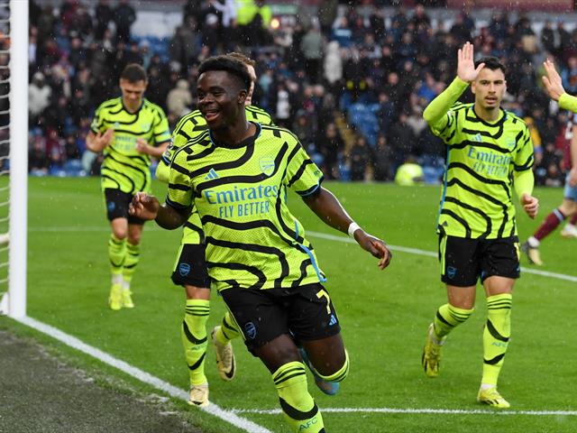 Burnley 0-5 Arsenal – Bukayo Saka scores brace as Arsenal hammer 