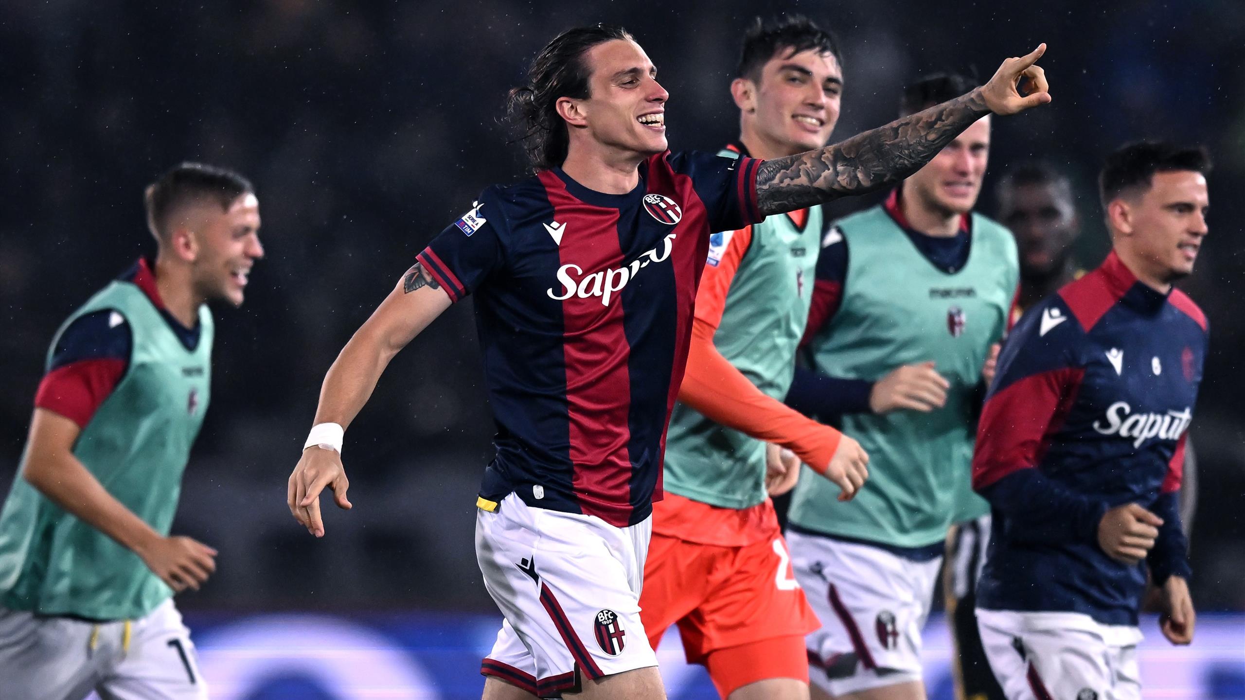 BolognaJuventus 33, cronaca, tabellino e voti Chiesa, Milik e Yildiz