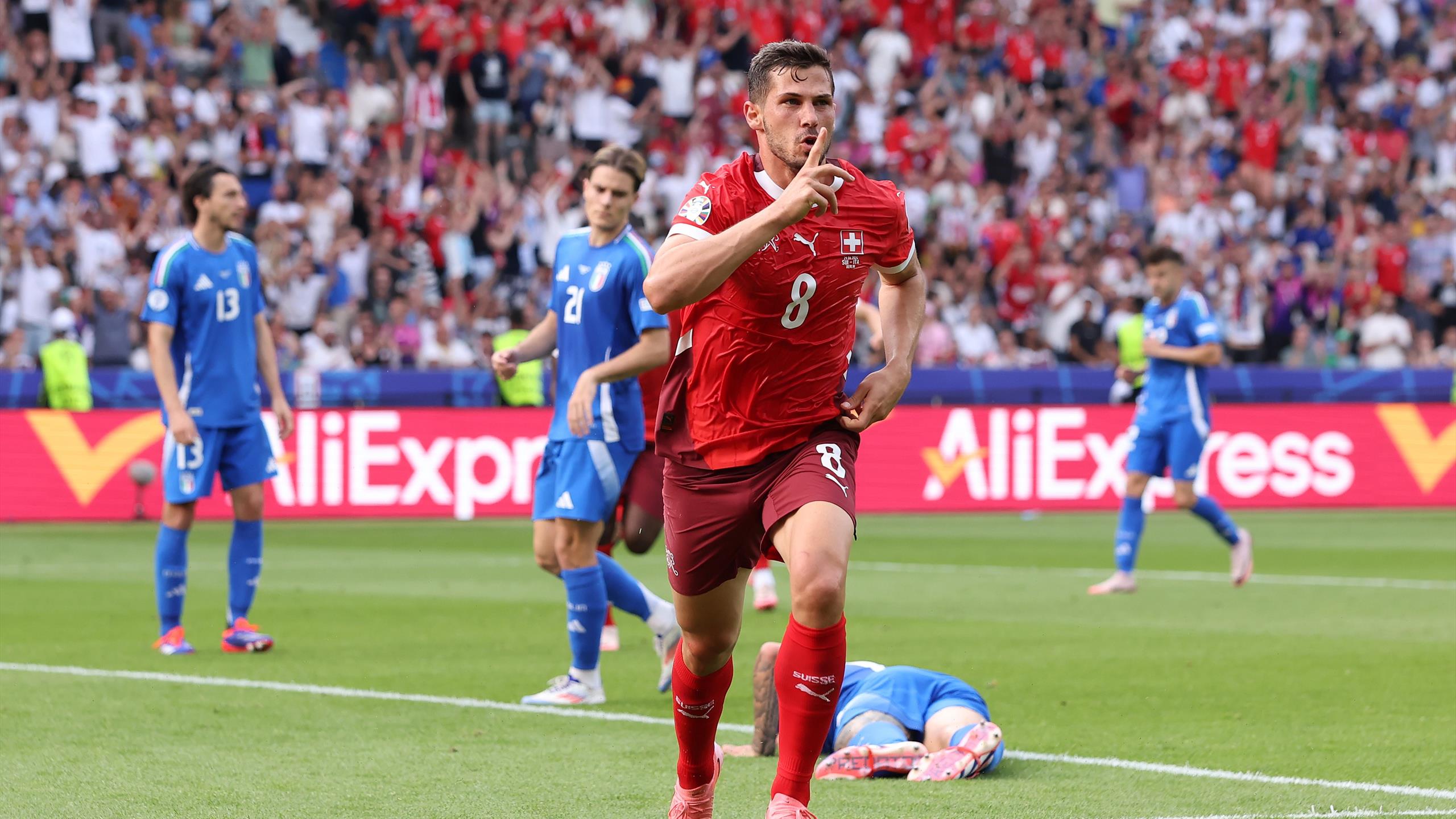 EM 2024 So lief das Spiel Schweiz gegen Italien Xhaka und Co. kegeln