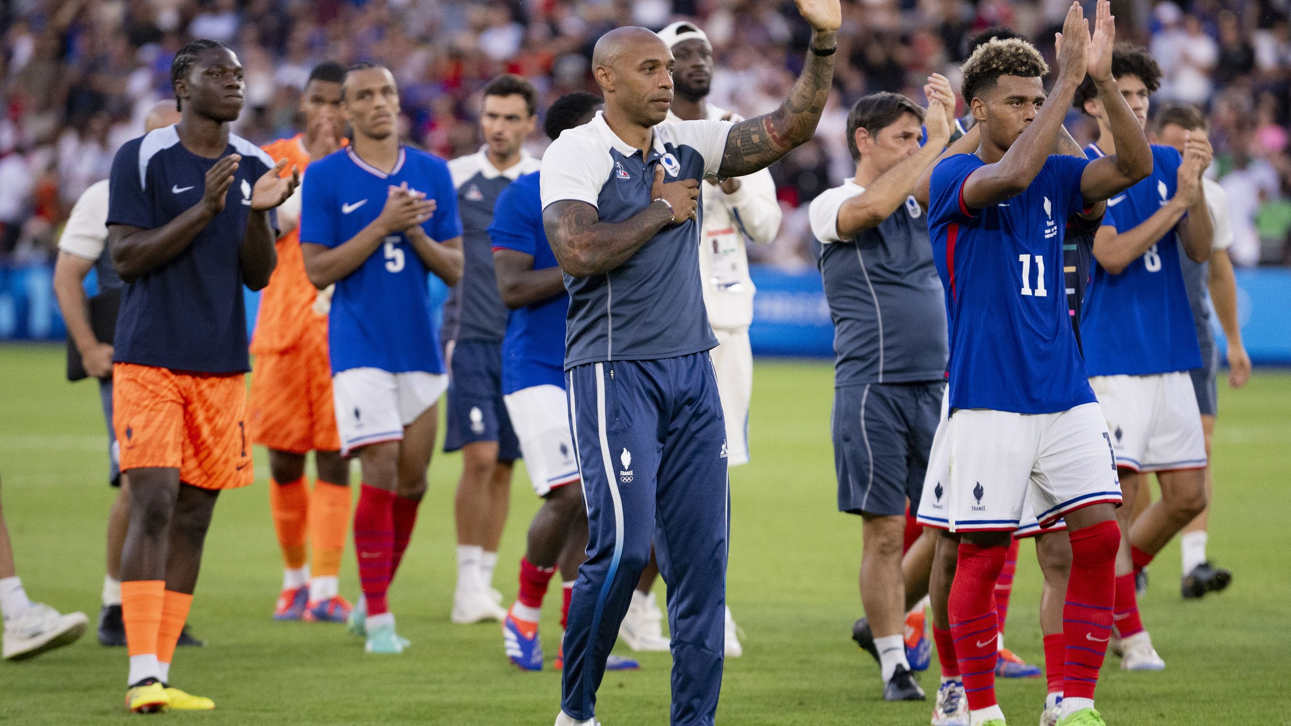 Fanion France / Espagne Finale Football JO Paris 2024 - Multicolore, équipe Nationale
