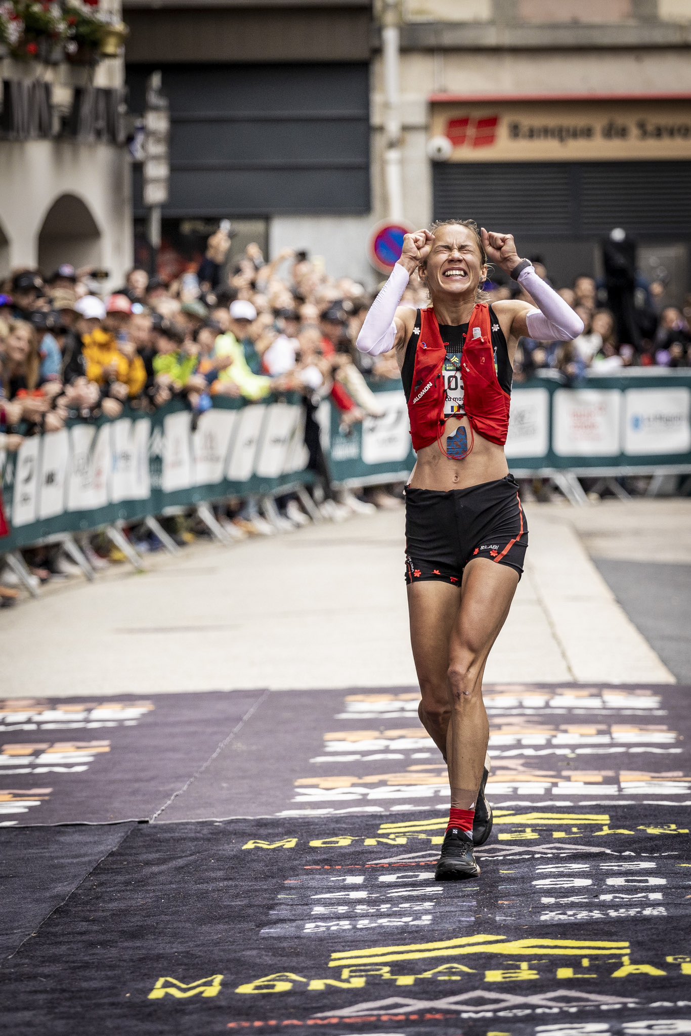 Mădălina Florea, în Maratonul de la Mont Blanc. Foto: Marathon Mont-Blanc