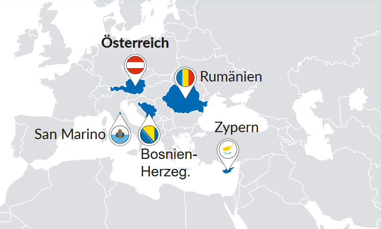 Cele 5 echipe din Grupa H sunt extrem de apropiate geografic. Sursă foto: Salzburger Nachrichten