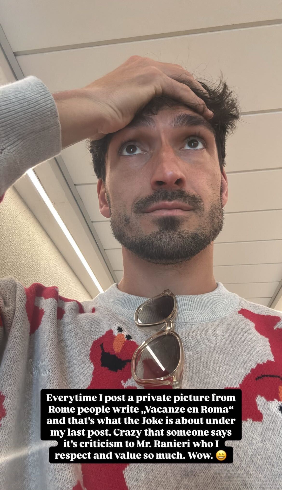 Mats Hummels in seiner Instagram-Story