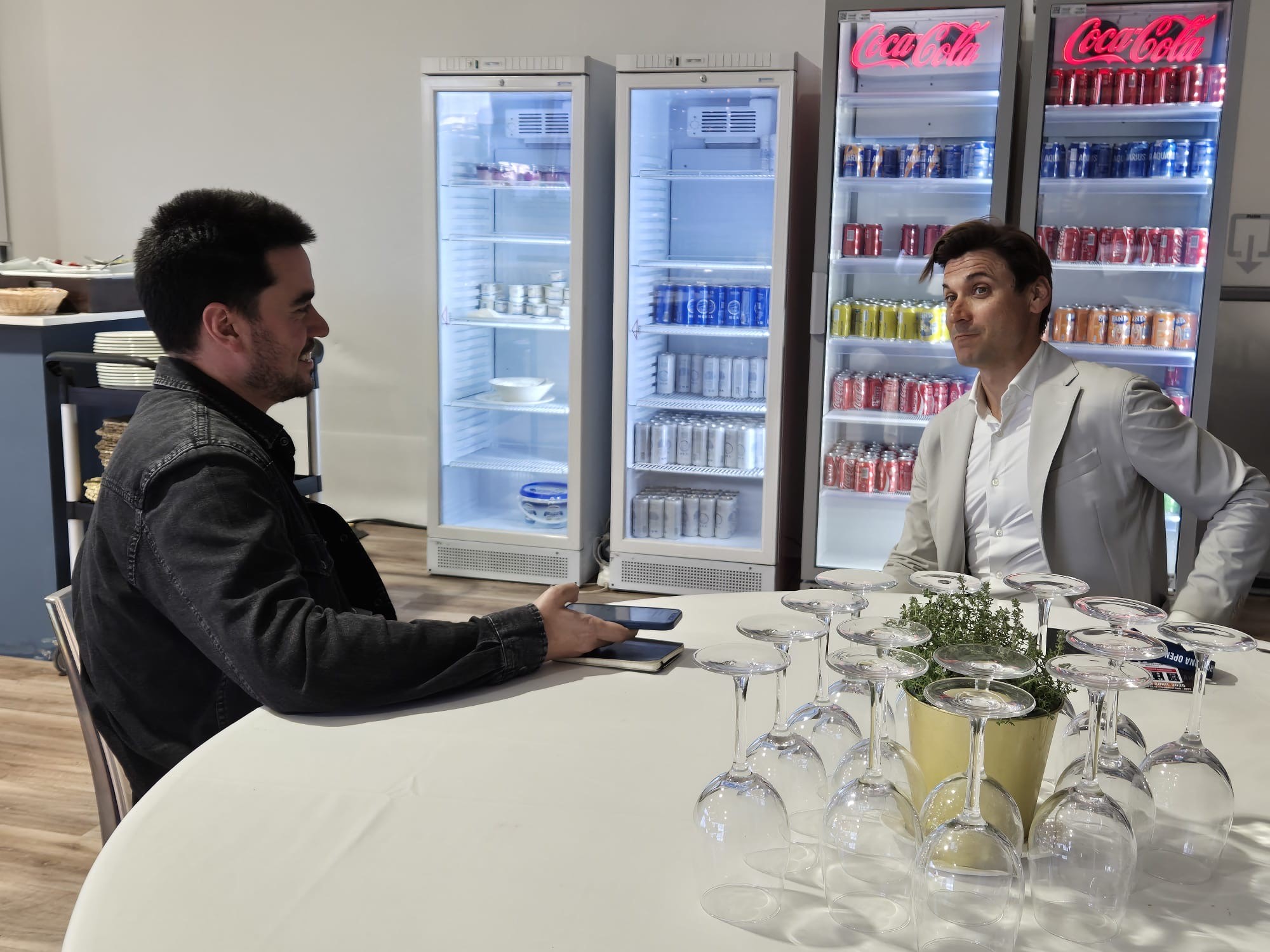 David Ferrer durante la entrevista con Eurosport España.