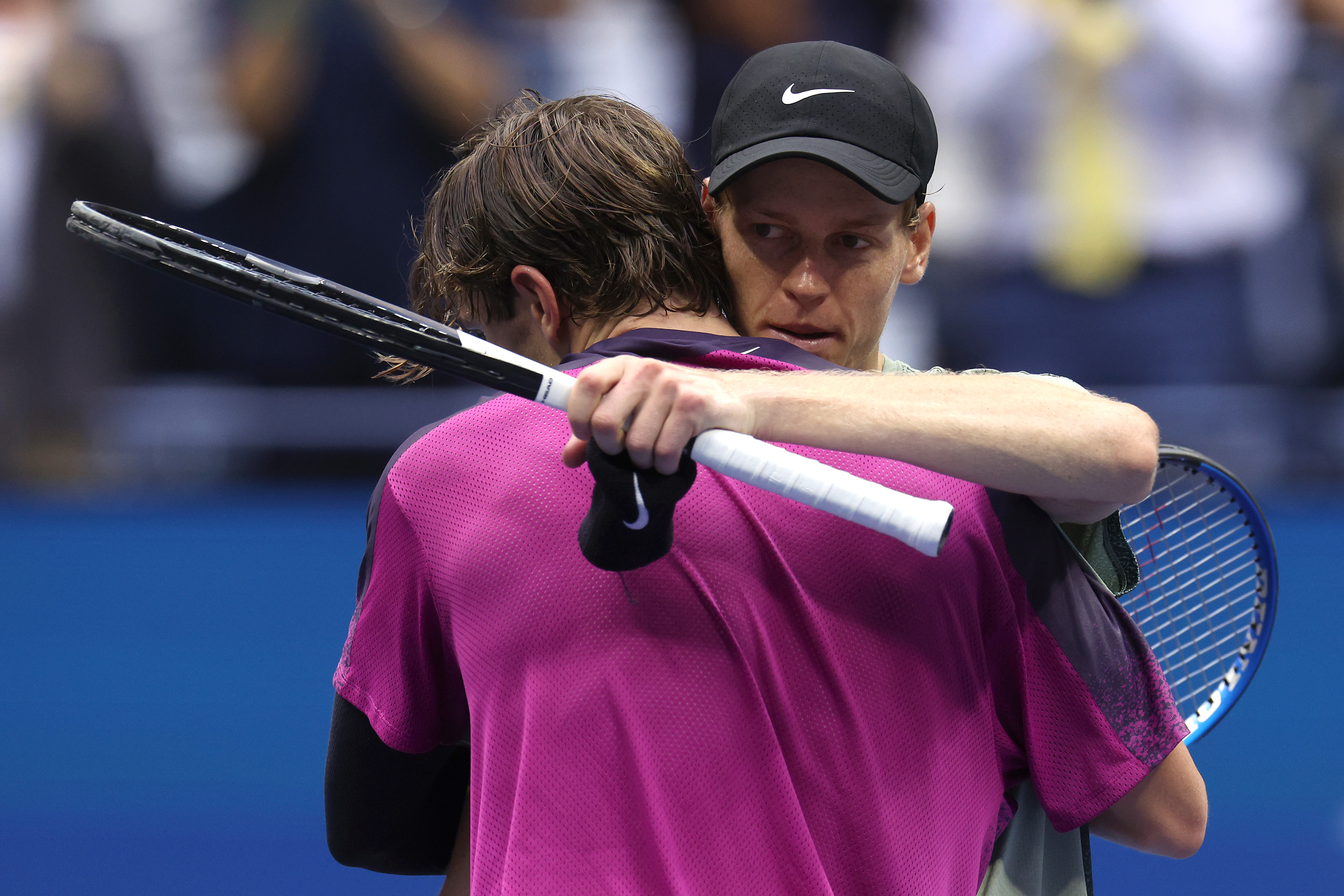 Jannik Sinner und Jack Draper trafen bei den US Open im vergangenen Jahr aufeinander.