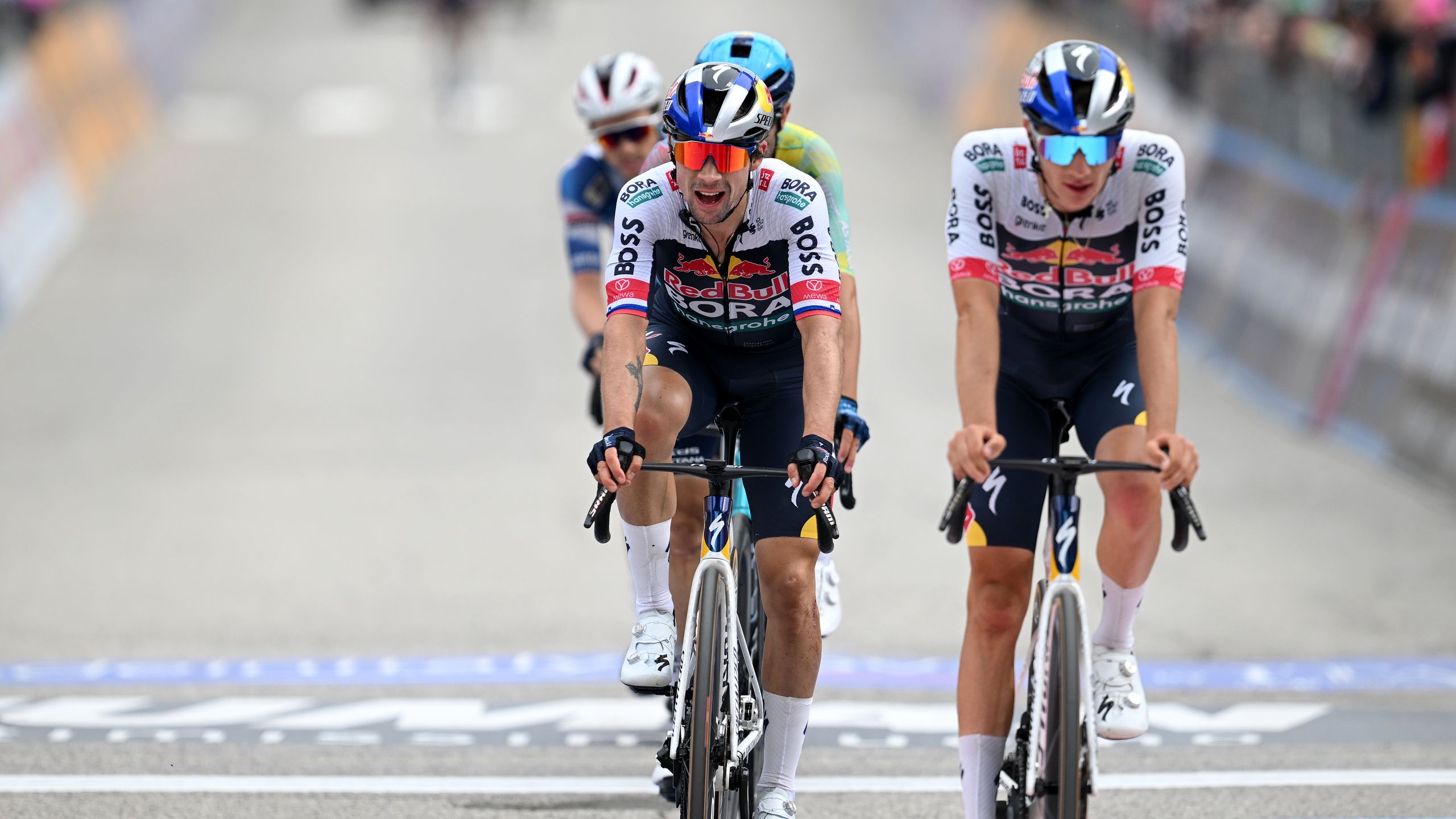 La salita verso la Basilica di Superga, arrivo della corsa