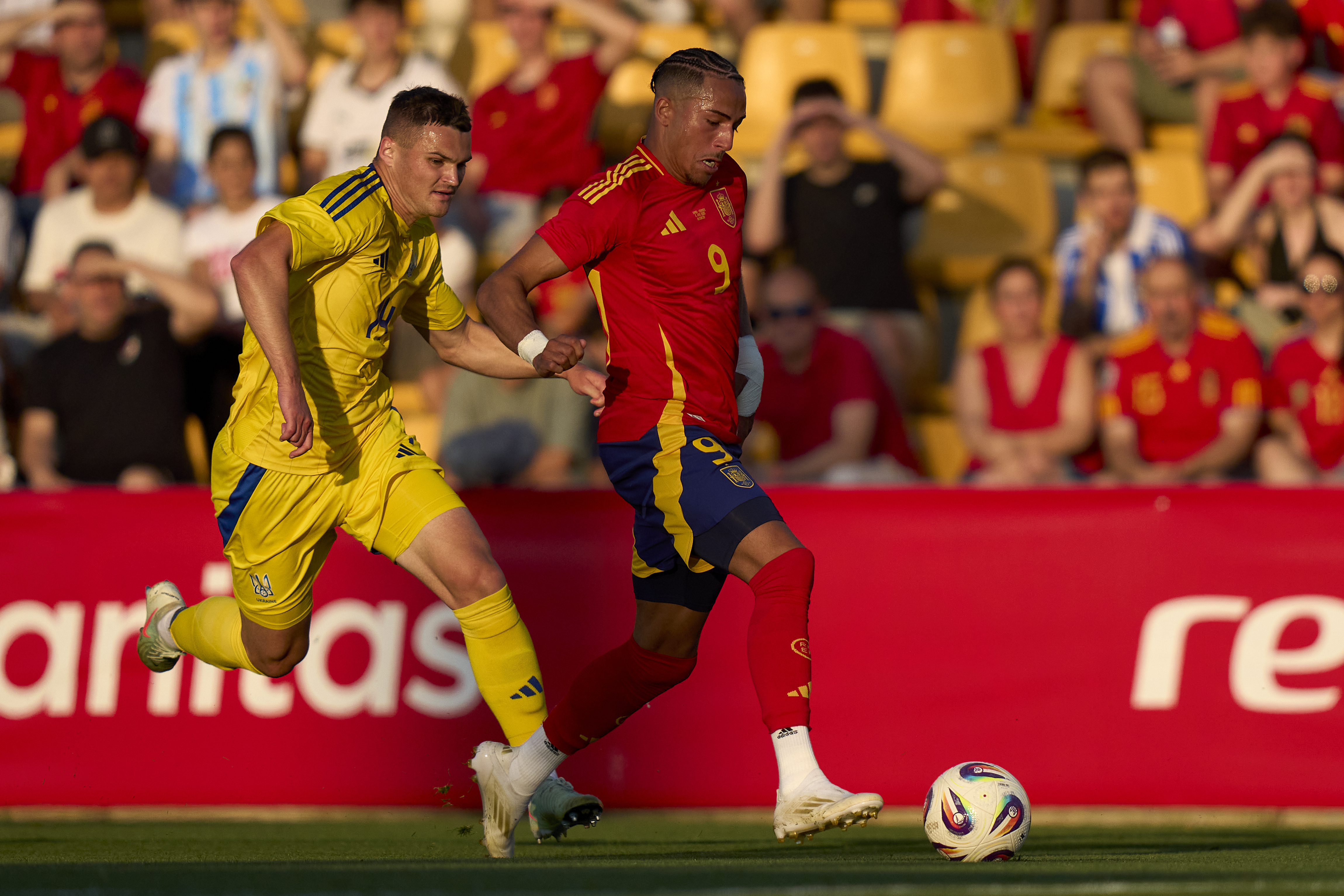 Mateo Joseph en el último partido de España sub-21