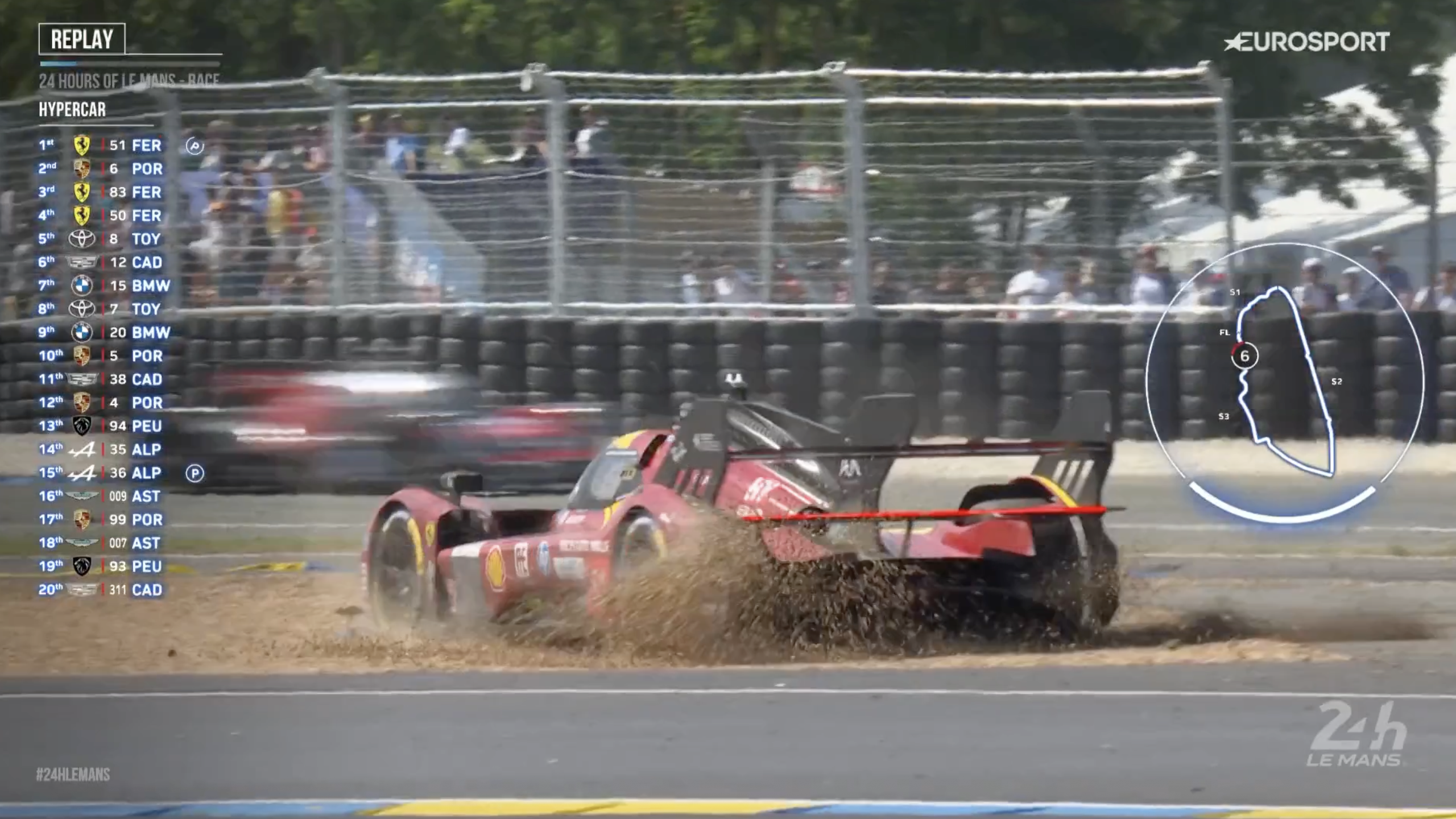 24H00 DU MANS 2024 SQUEEZE BALL JAUNE FERRARI AF CORSE 499 P #83
