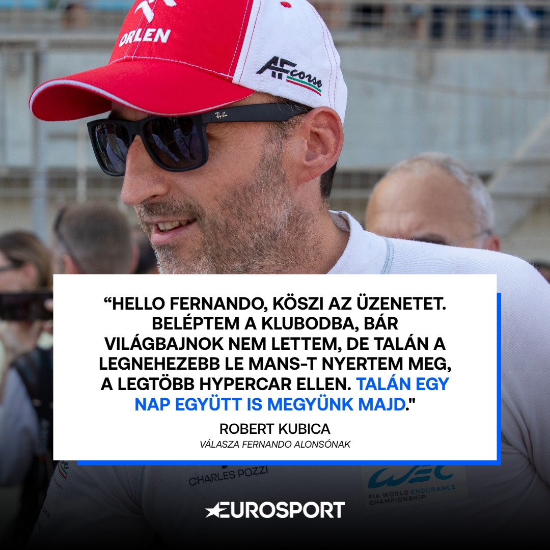 Robert Kubica szívesen indulna Alonsóval Le Mans-ban