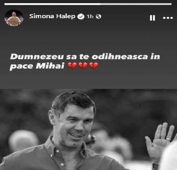 Mesajul Simonei Halep după moartea lui Mihai Leu.