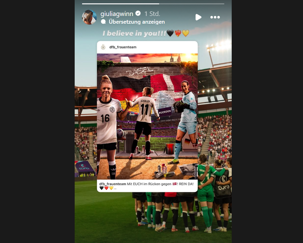 Giulia Gwinn glaubt an die DFB-Frauen