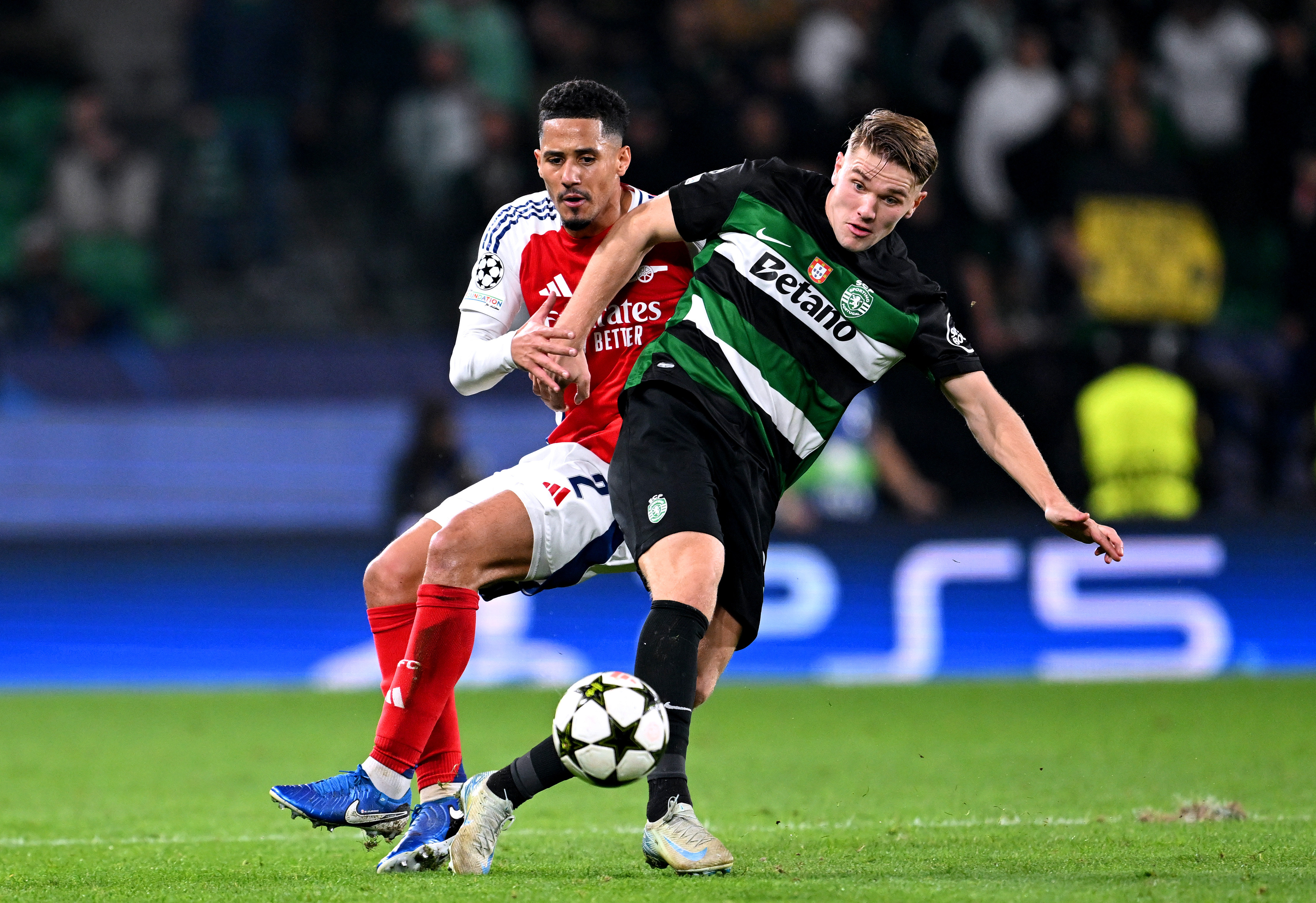 Saliba faced Gyokeres' in the UEFA Champions League last season.