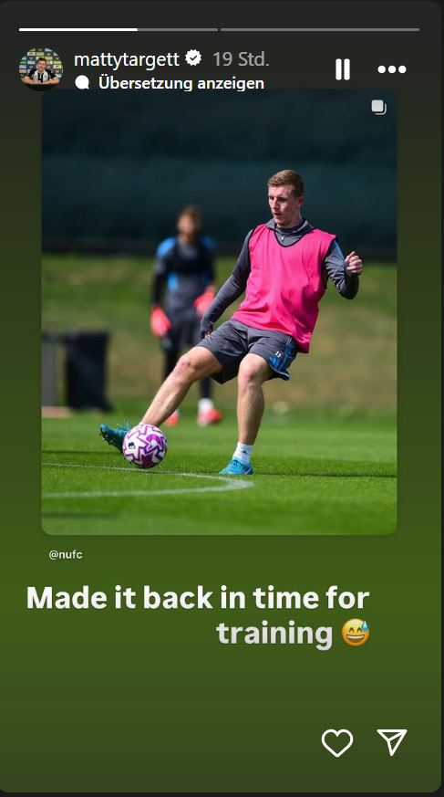 Matt Targett nahm den Vorfall mit Humor. (Quelle: Instagram/mattytargett)