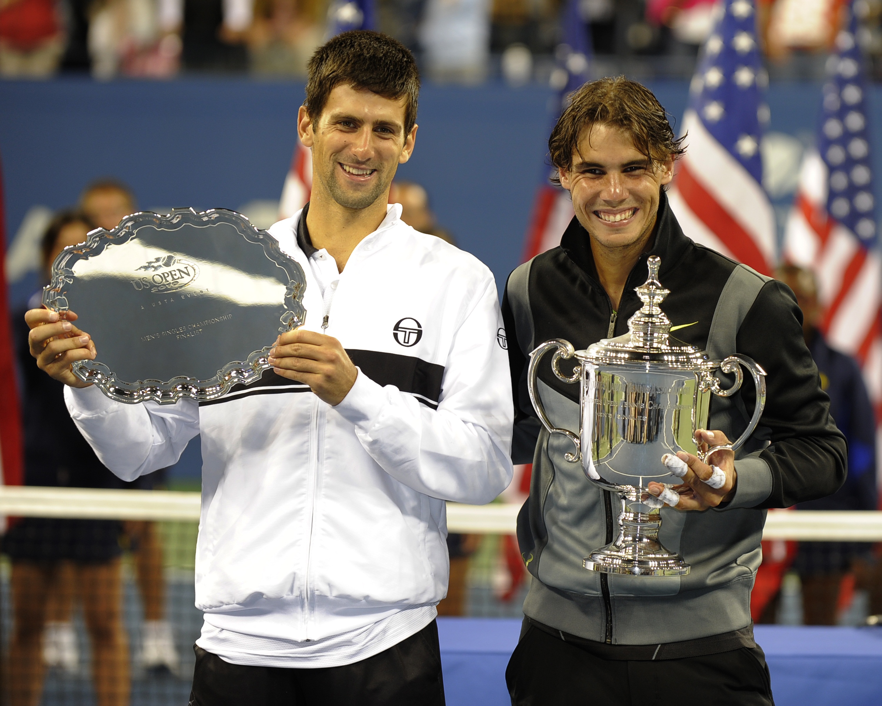 2010 gewann Rafael Nadal die US Open - im Finale besiegte er Novak Djokovic.