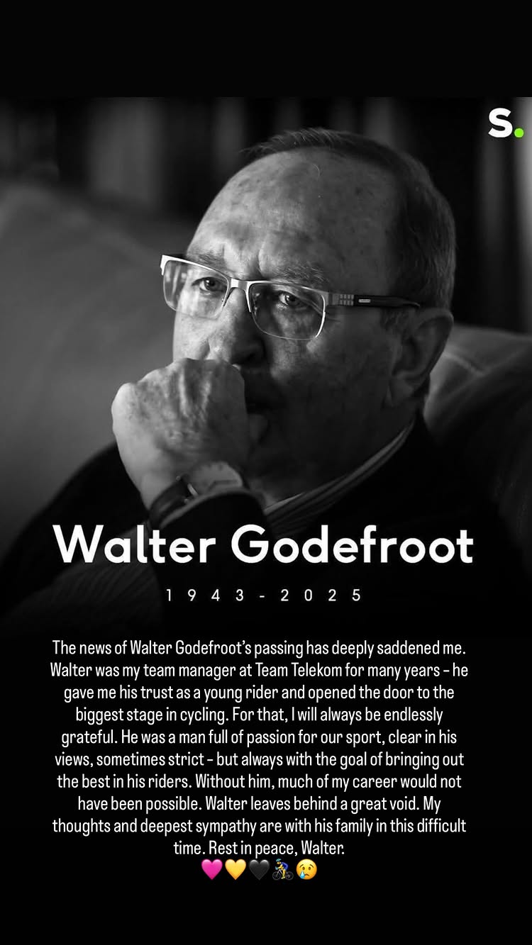 Die Nachricht von Jan Ullrich zum Tod von Walter Godefroot // Quelle: instagram.com/janullrichofficial